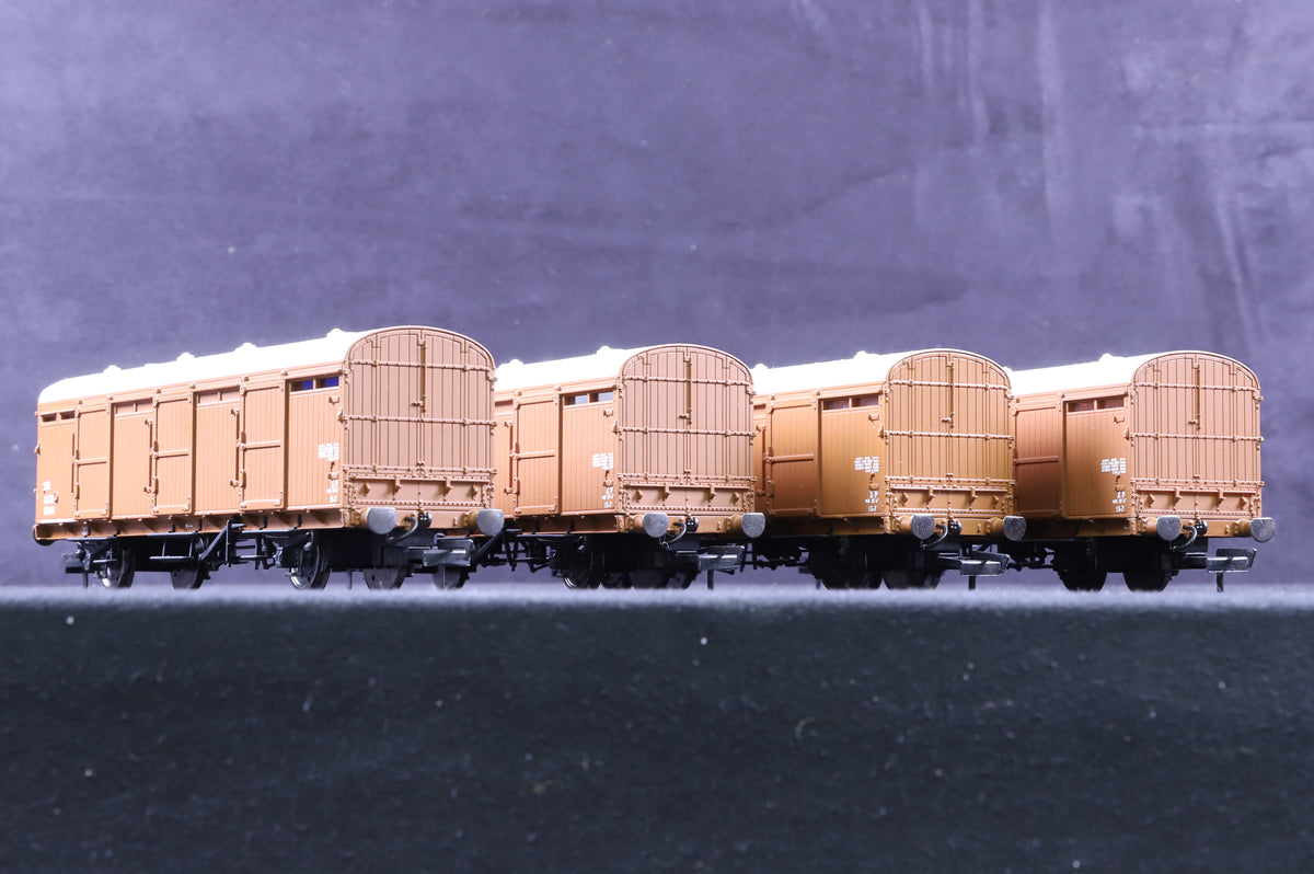 Hornby OO Rake Of 4 NE CCT Vans Brown