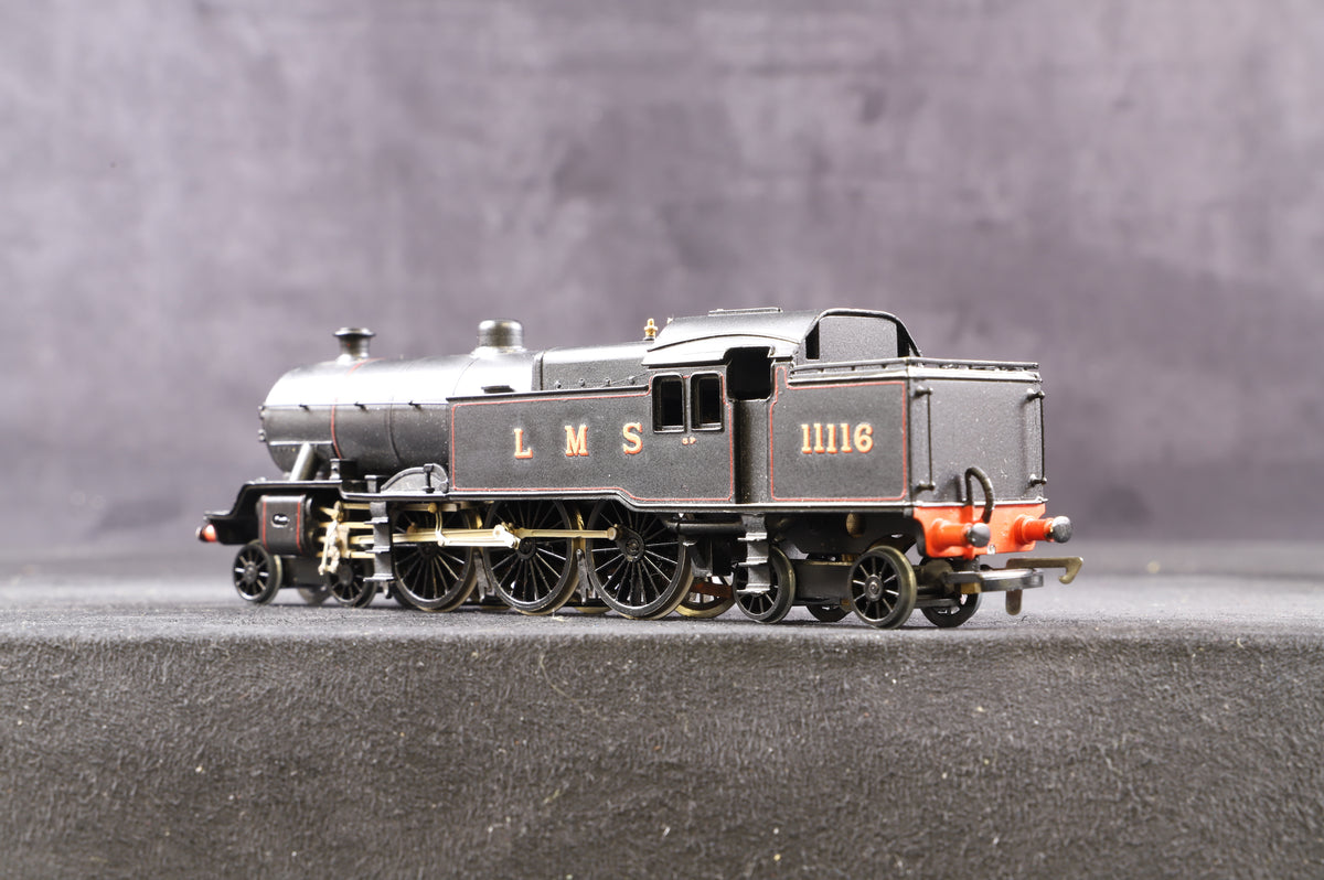 Millholme Models OO Kit Built L&amp;YR Hughes 4-6-4T &#39;11116&#39; Steam Locomotive LMS Plain Black