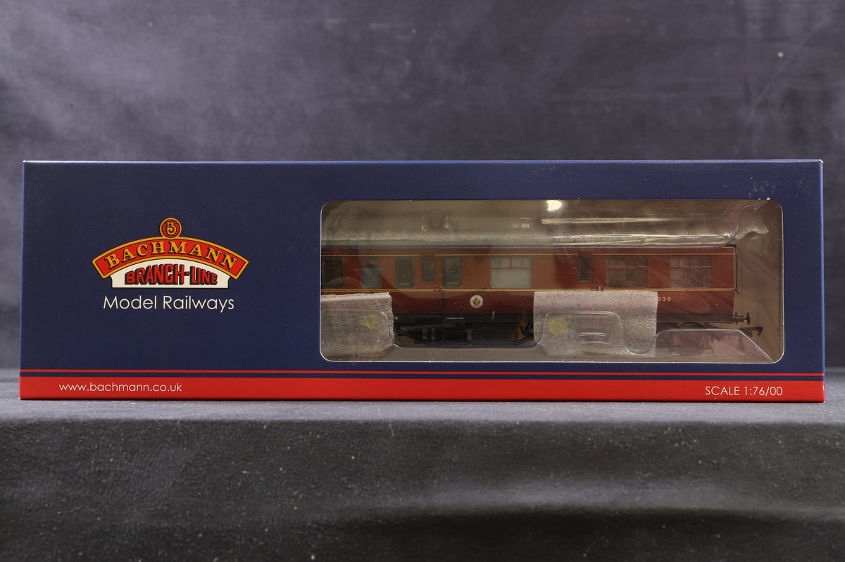 Bachmann OO 39-775 LMS 50ft Inspection Saloon LMS Lined Crimson Lake