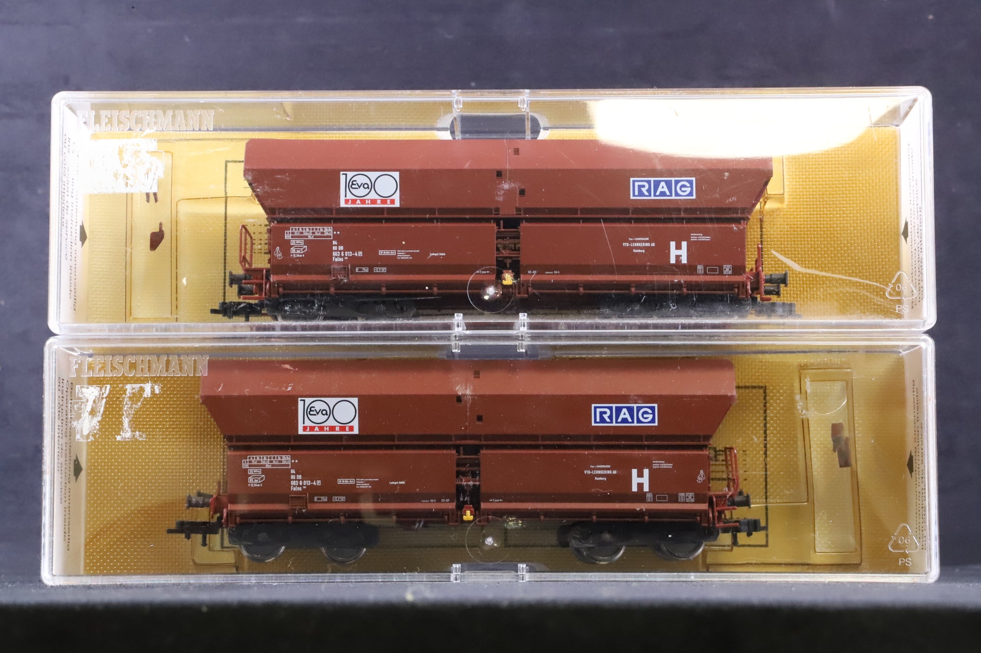 Fleischmann HO 86 5521 Rake Of 4 Hopper Wagons