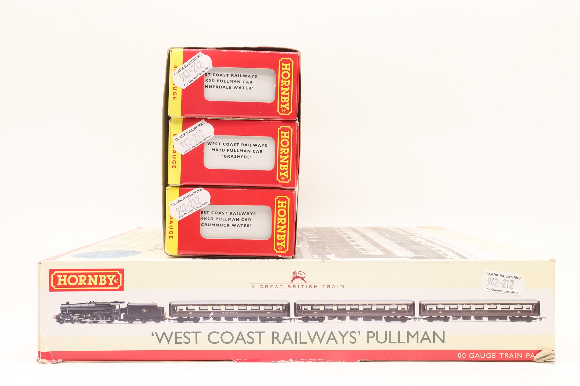 Hornby OO R2979 & R4455 West Coast Pullman Set & 3 Extra Coach Pack Ltd Ed 477/ 1000