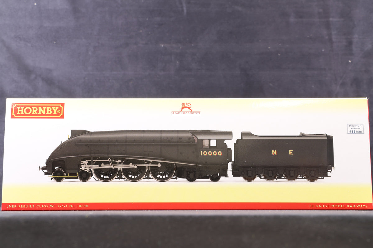 Hornby OO R30124 LNER Rebuilt Class W1 4-6-4 No.10000, LNER Wartime Black