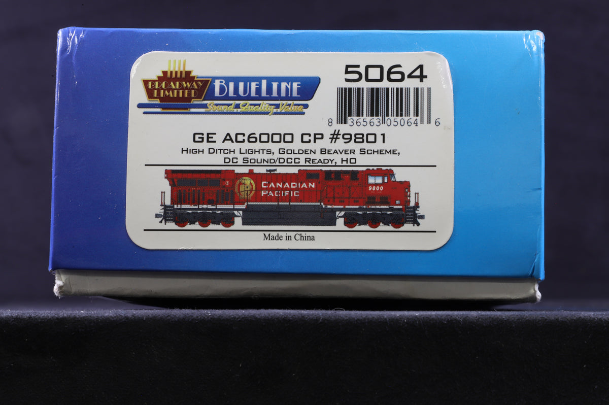 Broadway Models HO 5064 GE AC6000 No.9801 in Canadian Pacific Livery - DCC Sound