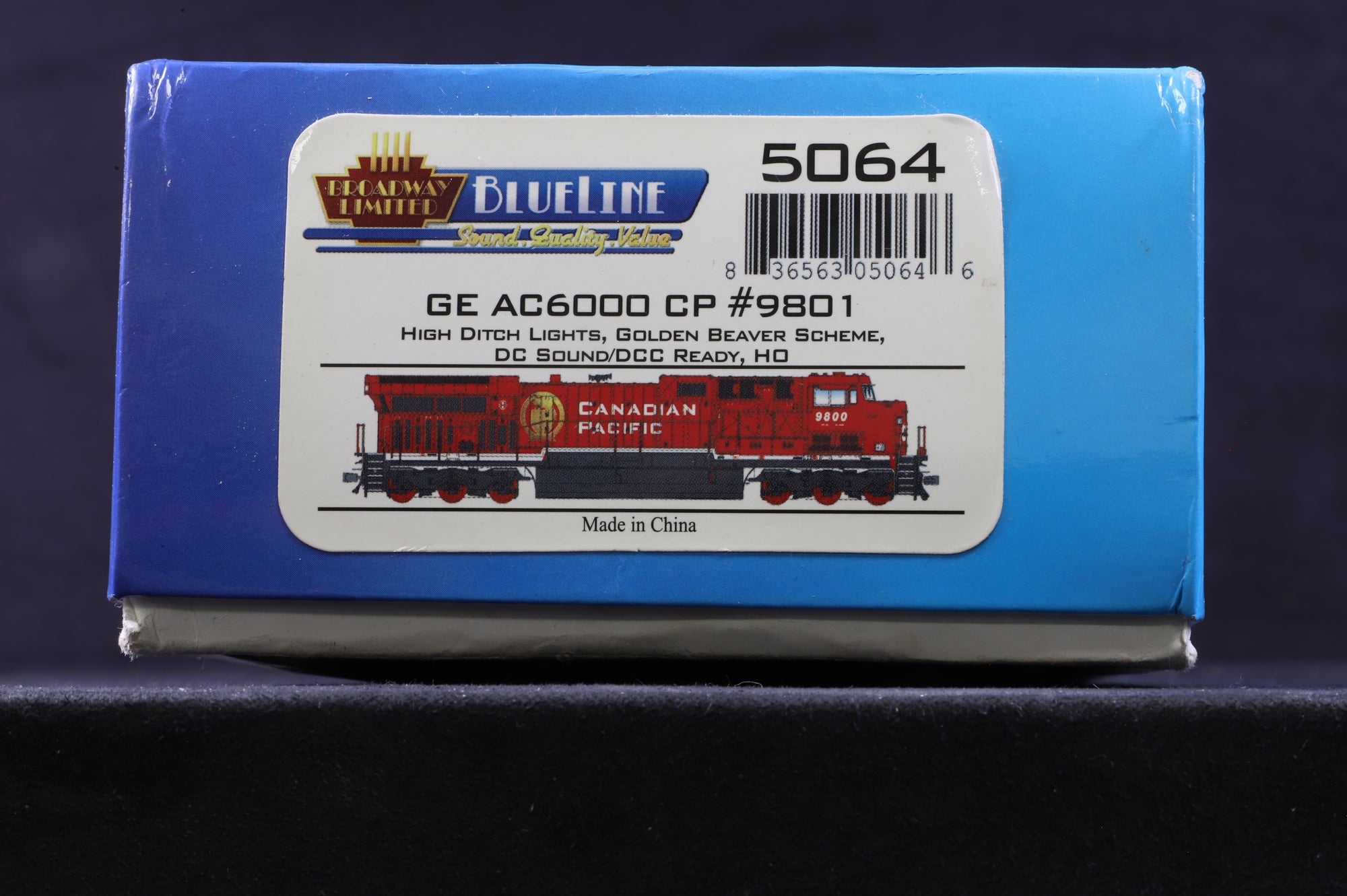 Broadway Models HO 5064 GE AC6000 No.9801 in Canadian Pacific Livery - DCC Sound