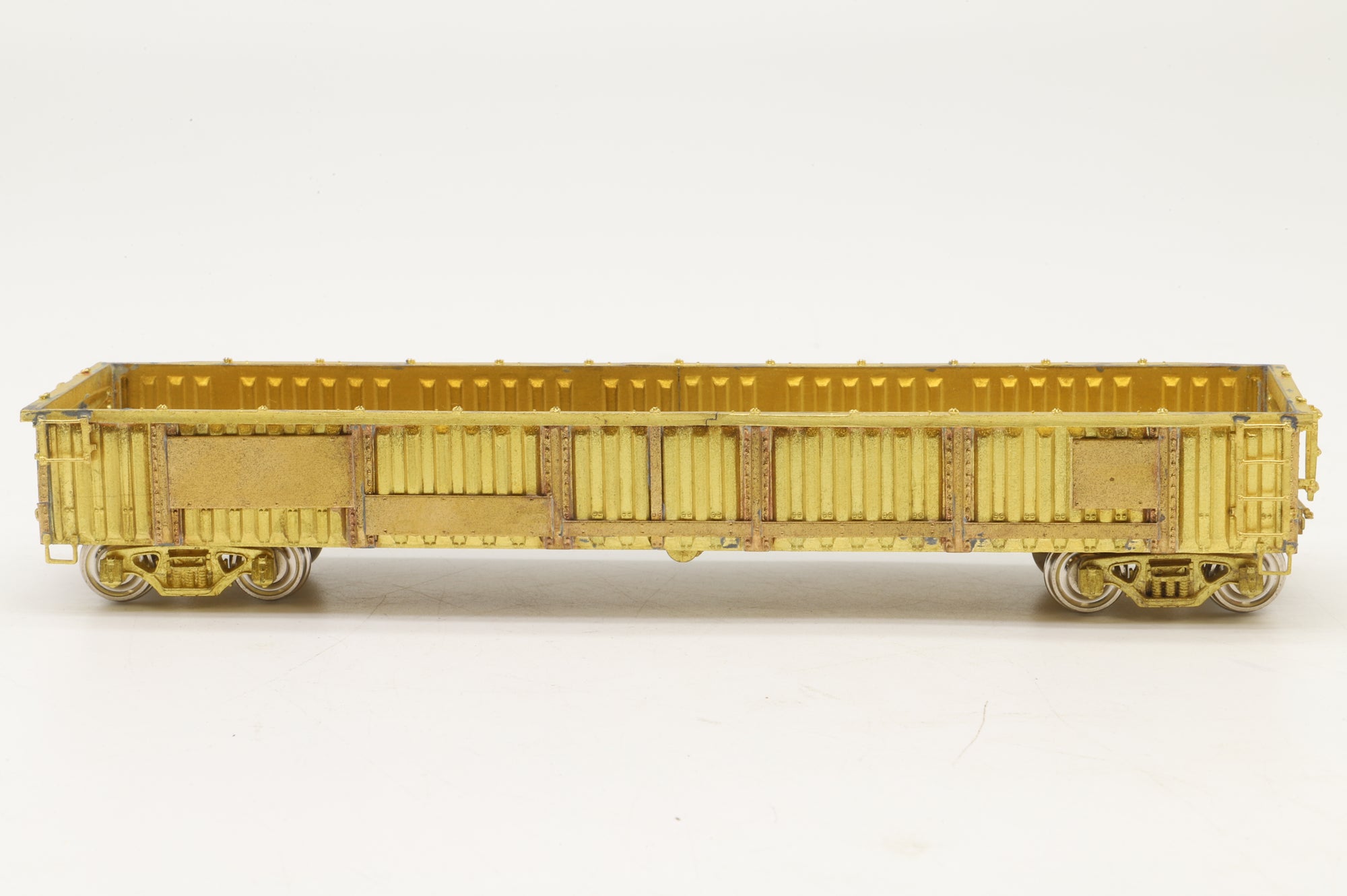 Overland Models/MS Models HO Brass OMI-1381 PRR G32C Gondola PRR 317400-318899, Plain Brass