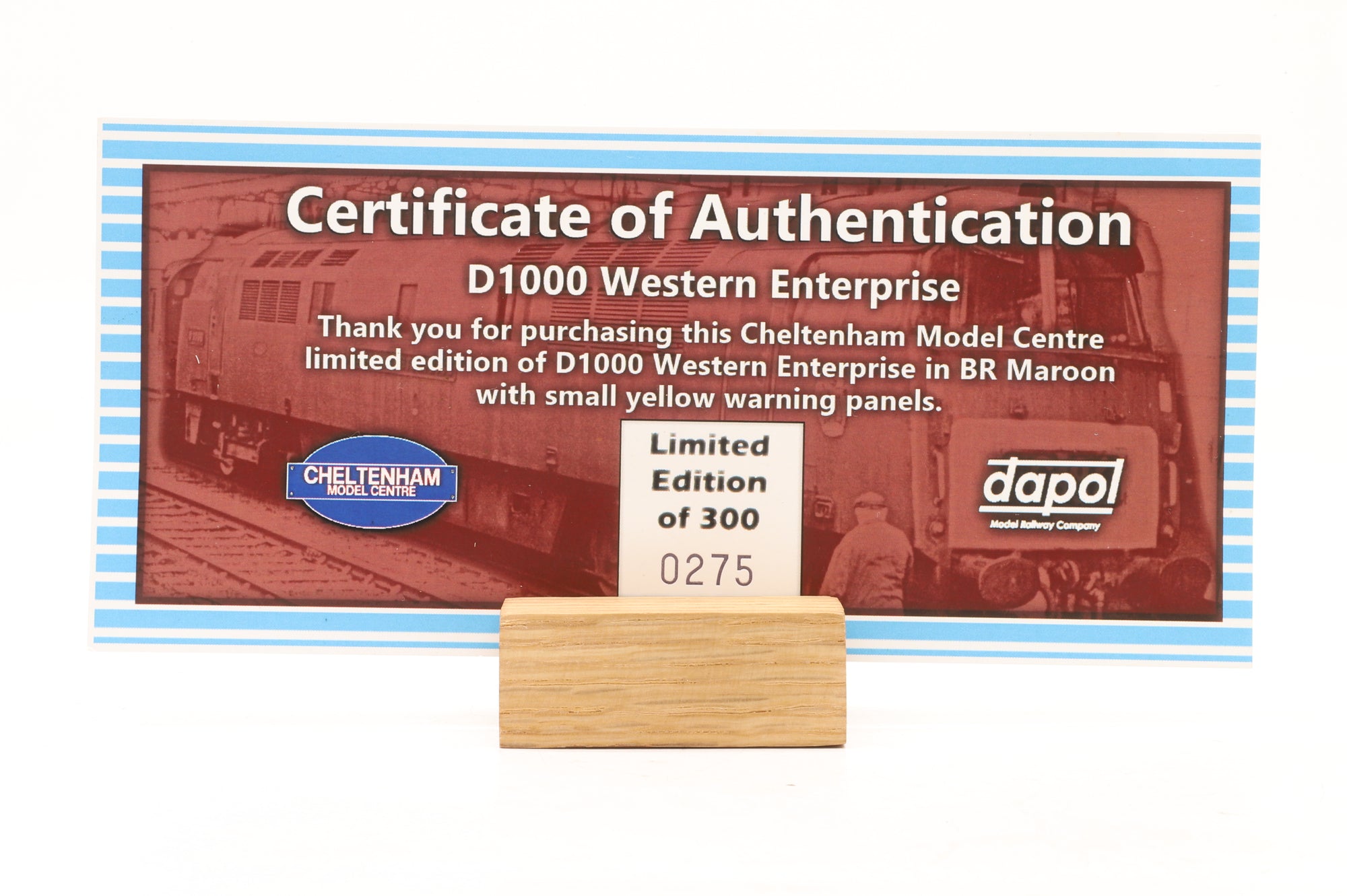 Dapol OO CHEL T0002 Class 52 'Western Enterprise' 'D1000' Maroon SYP Weathered/Glossed Ltd Ed 275/ 300 DCC Fitted