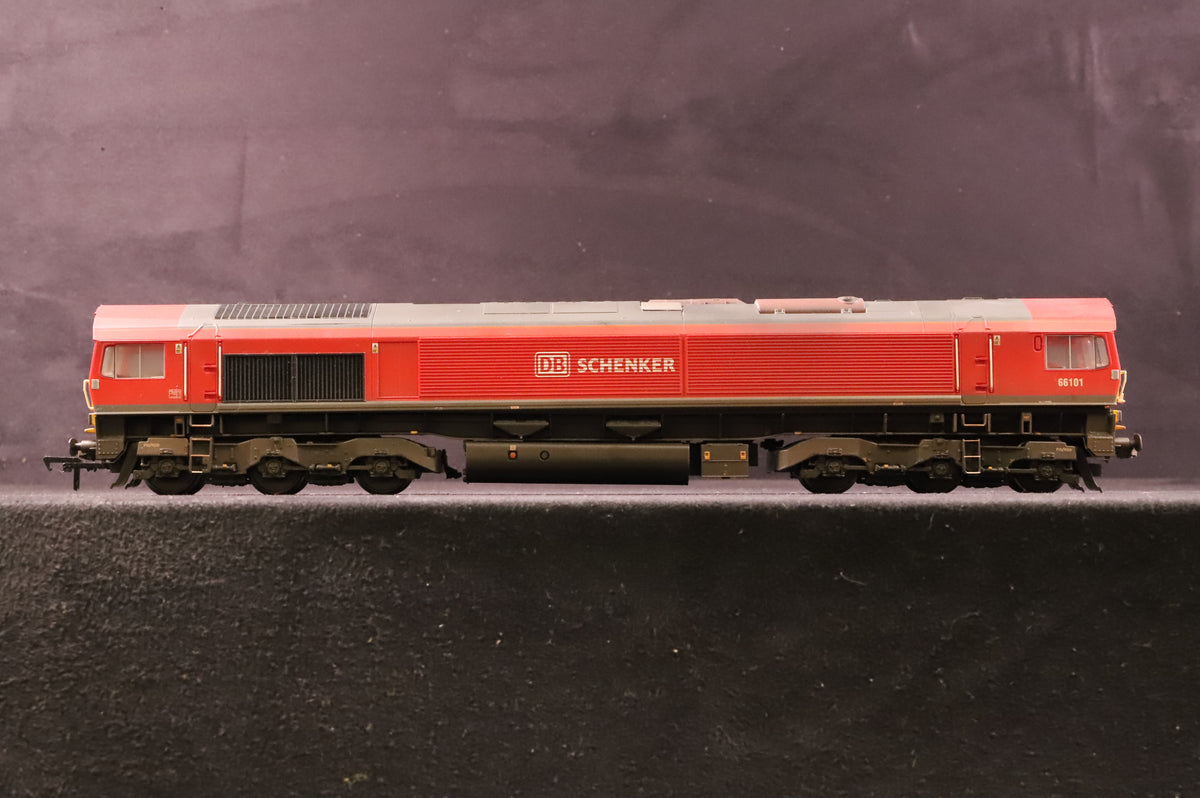 Bachmann OO 32-734A Class 66 &#39;66101&#39; Diesel DB Schenker Weathered DCC Fitted