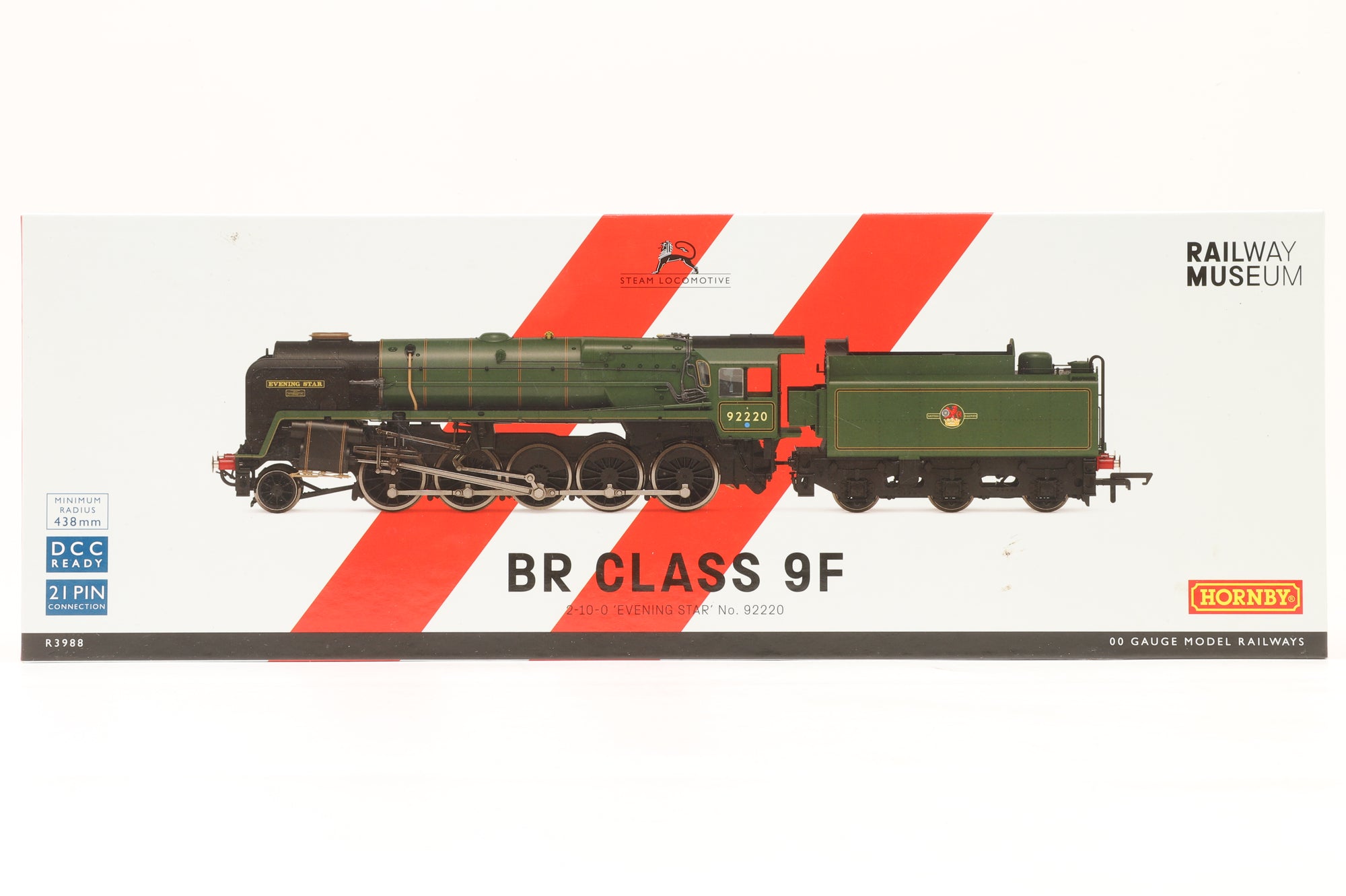 Hornby OO R3988 BR Class 9F '92220' 'Evening Star' BR Lined Green L/C