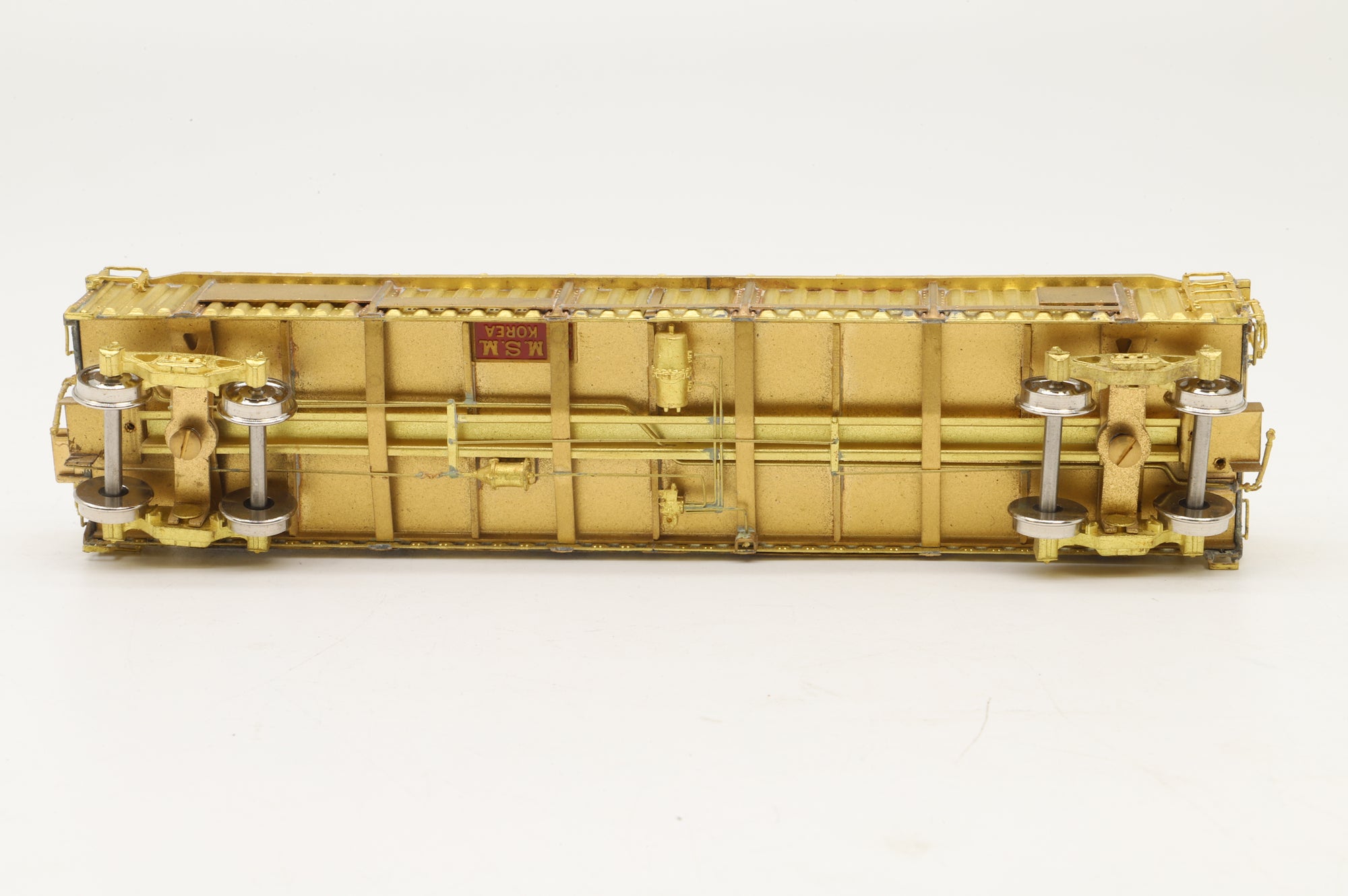 Overland Models/MS Models HO Brass OMI-1381 PRR G32C Gondola PRR 317400-318899, Plain Brass