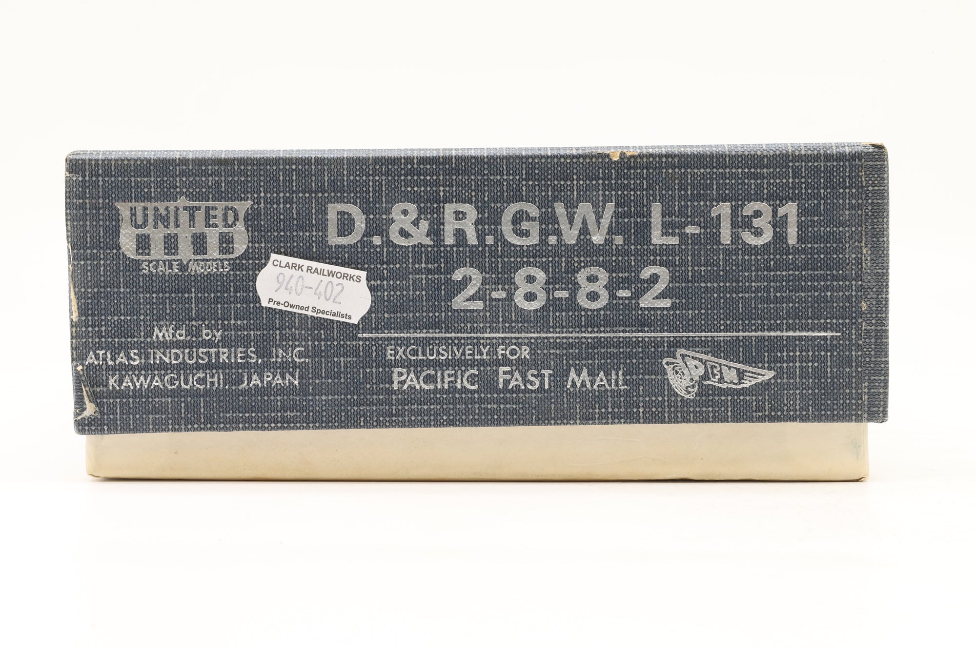 United Scale Models HO Brass D&RGW L-131 2-8-8-2 Unpainted Brass