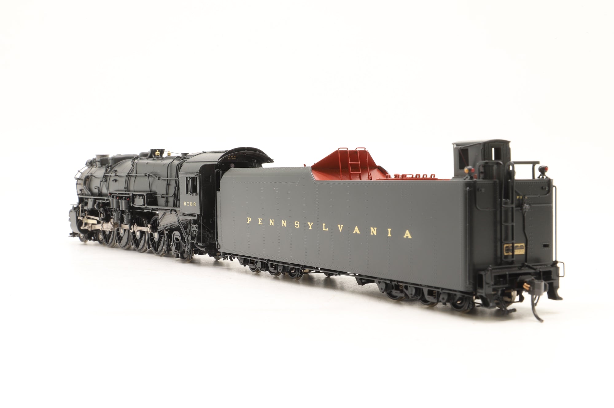 Challenger Imports/Samhongsa HO Brass 2300.1 Class M1A w/ 210F75 Tender #6788 PRR Black