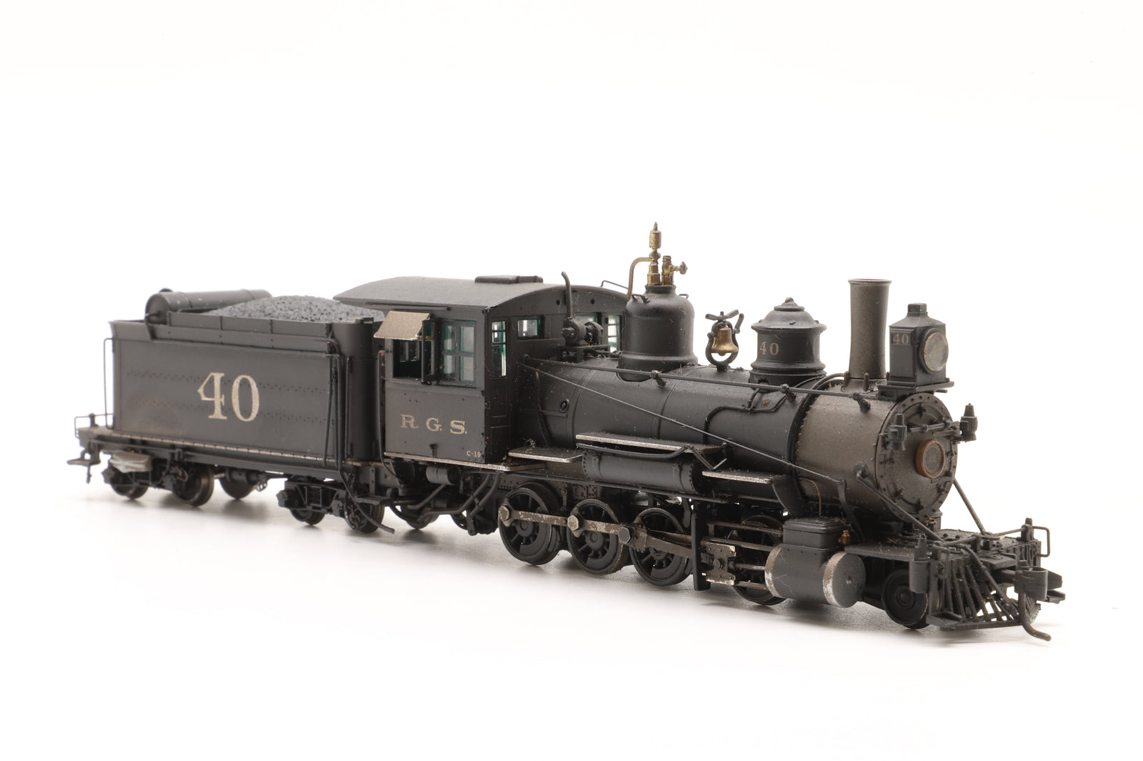 Blackstone HOn3 B310205W-S Class C-19 No. 40 in RGS Black – DCC Sound & Weathered