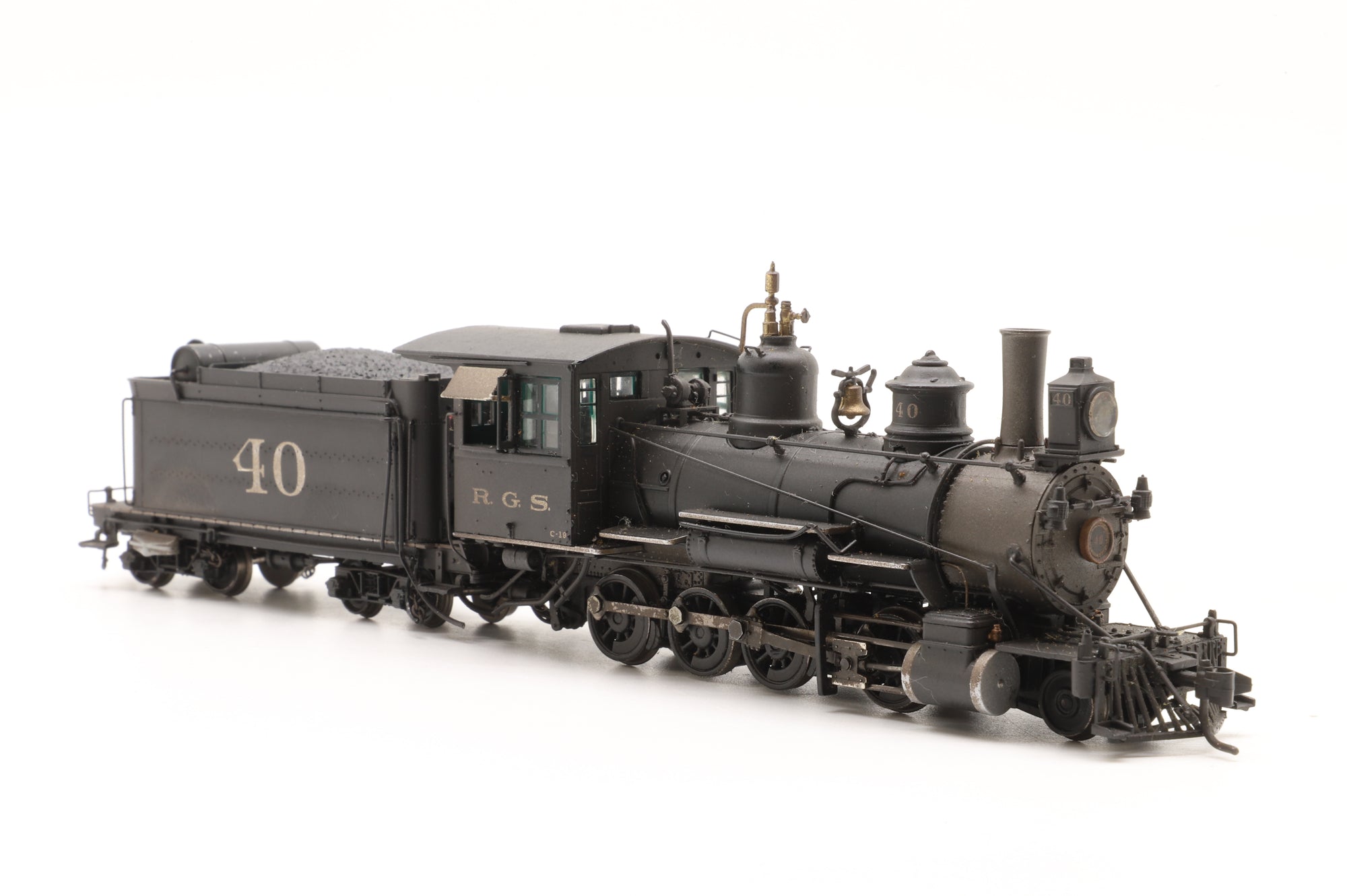 Blackstone HOn3 B310205W-S Class C-19 No. 40 in RGS Black – DCC Sound & Weathered