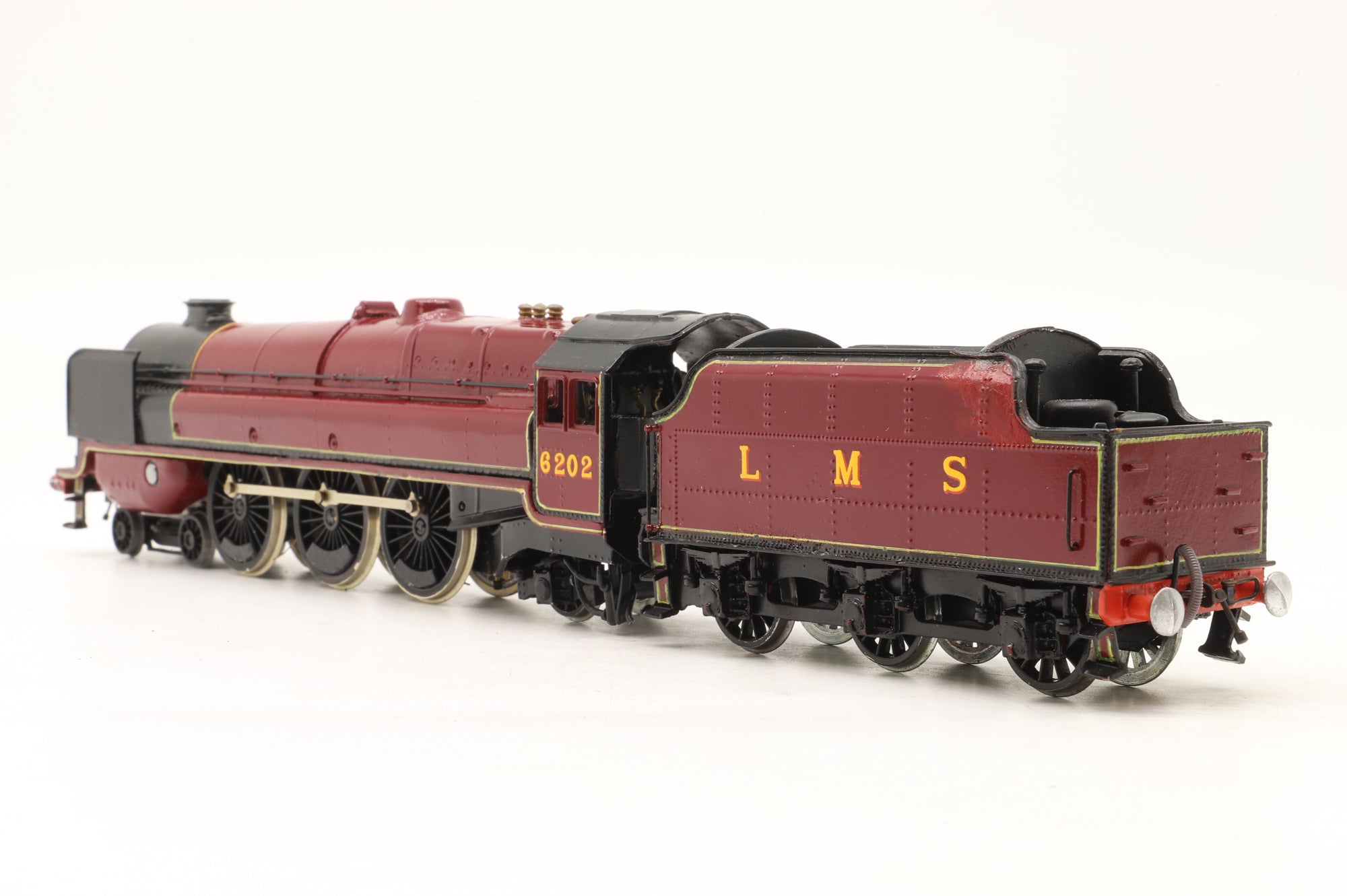 Kit Built OO LMS Turbomotive '6202' LMS Lined Maroon