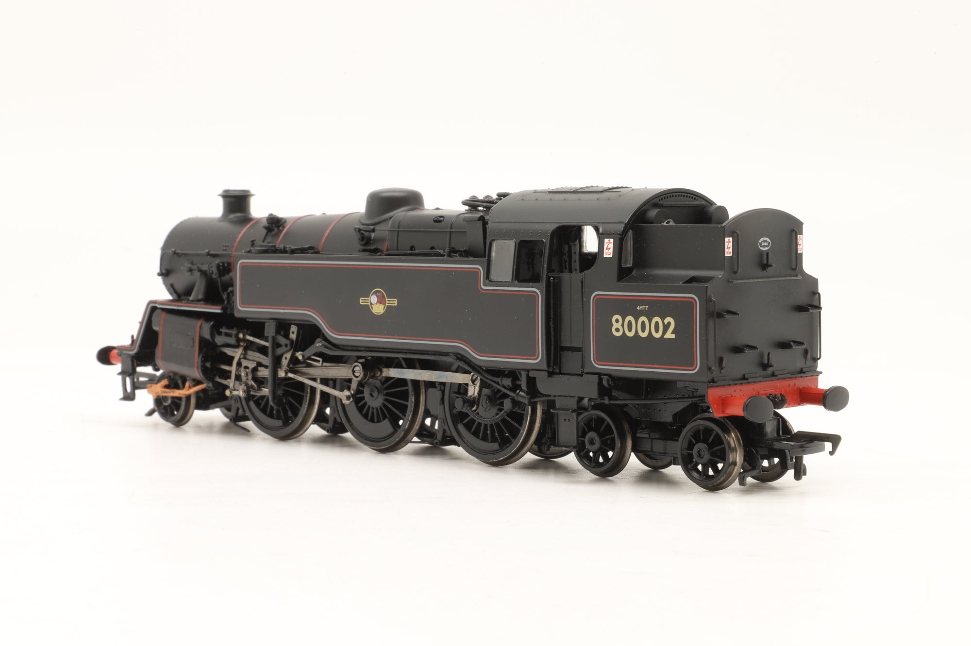 Bachmann OO 32-354 Standard Class 4MT Tank No. 80002 BR Lined Black Late Crest