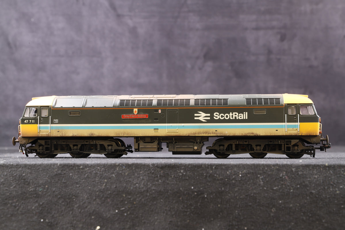 Bachmann OO 31-653Y Class 47/7 &#39;47711&#39; &#39;Greyfriars Bobby&#39; BR Scotrail, Weathered &amp; Renumbered