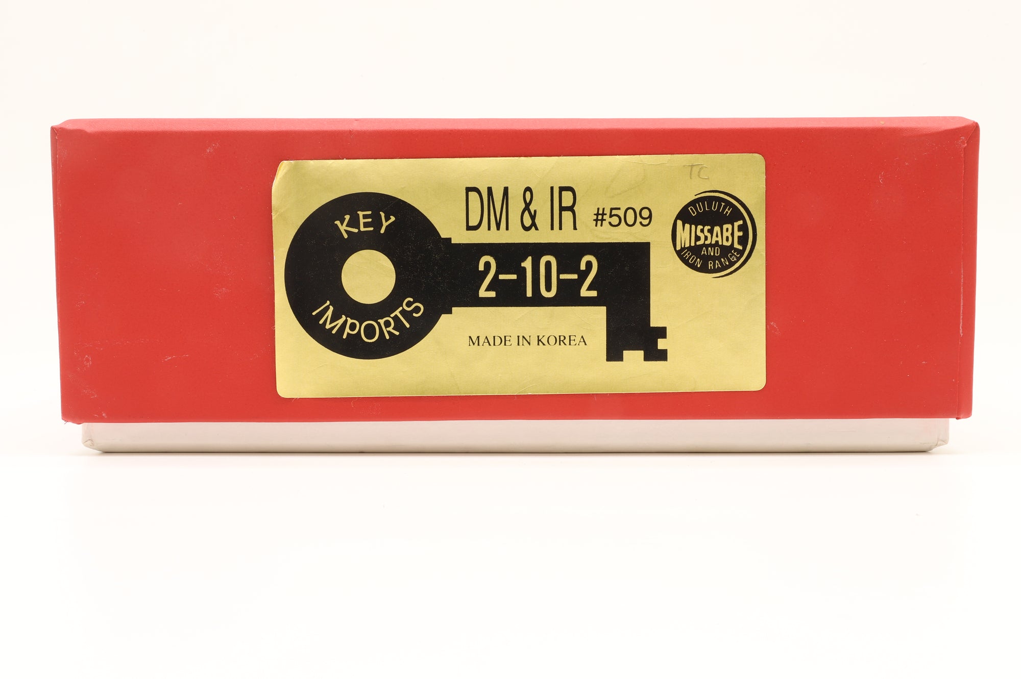 Key Imports HO Brass DMIR 2-10-2 #509 in DMIR Black - Weathered