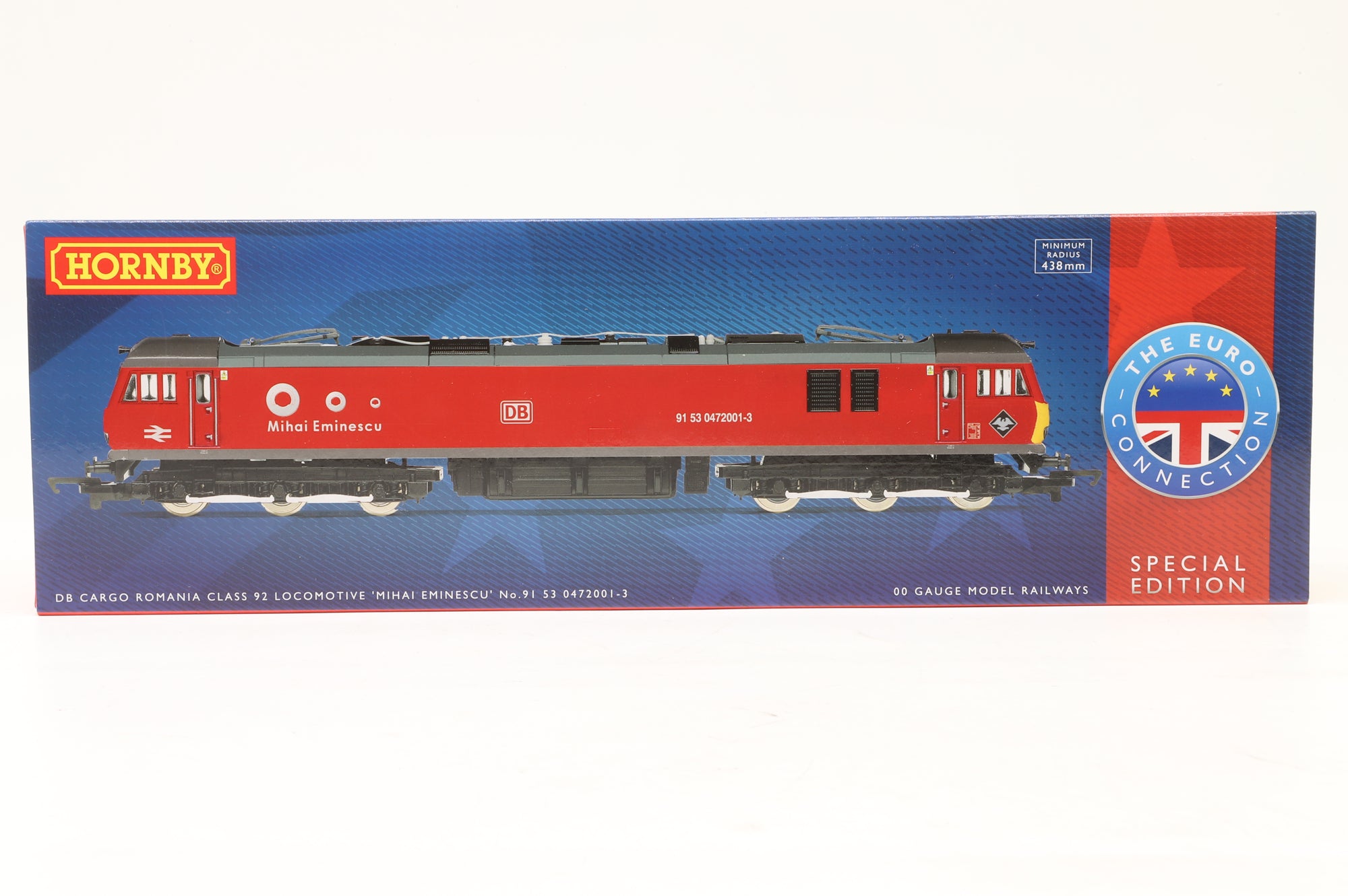 Hornby OO R3742F Class 92 '91-53-0-472-001-03' 'Mihai Eminescu' DB Cargo Romania Livery