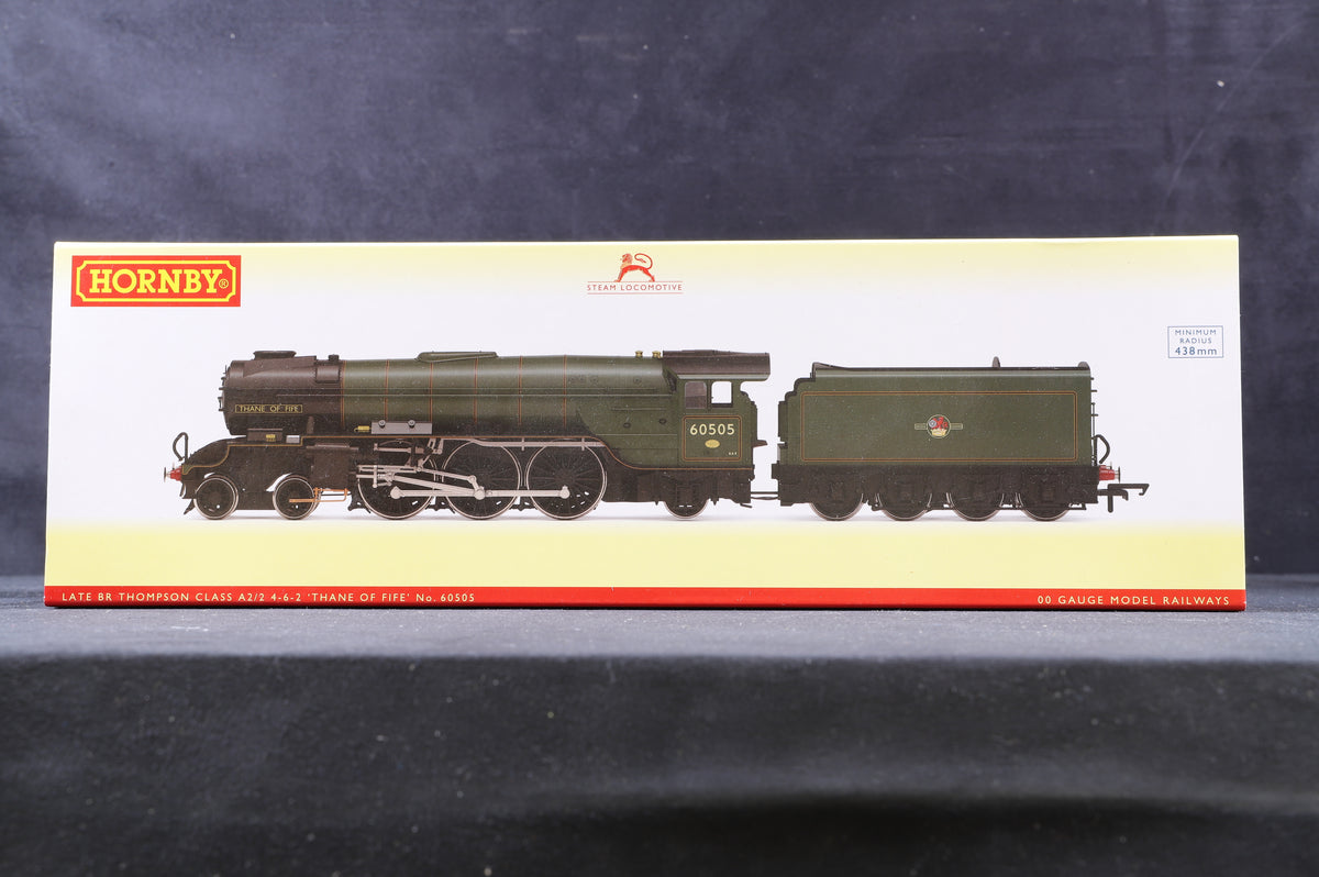 Hornby OO R3831 Thompson Class A2/2 4-6-2 &#39;Wolf of Badenoch&#39; &#39;60506&#39; BR Green L/C, Renumbered/ Named, DCC Fitted