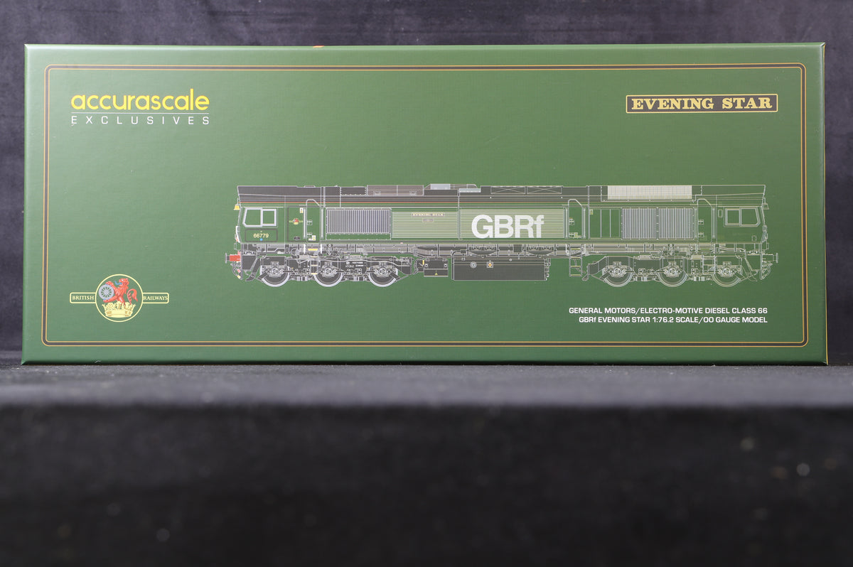 Accurascale OO ACC2652DCC Class 66 &#39;66779&#39; &#39;Evening Star&#39; GBRf BR Green, DCC Sound