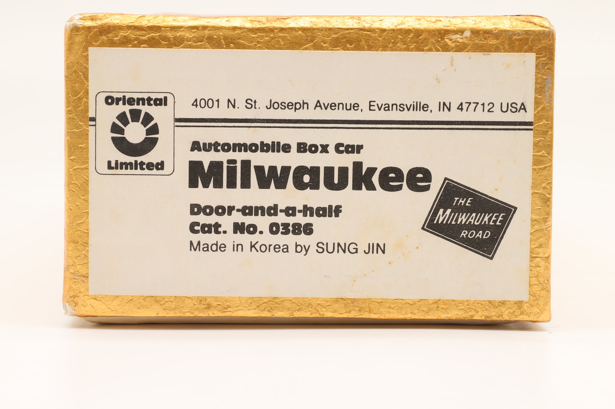 Oriental Limited HO Brass 0386 Automobile Milwaukee Box Car Unpainted