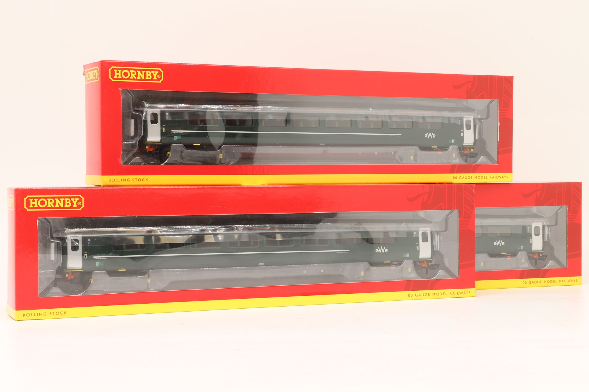 Hornby OO R4915 Rake Of 3 GWR Mk3 Sliding Door Ts Coaches