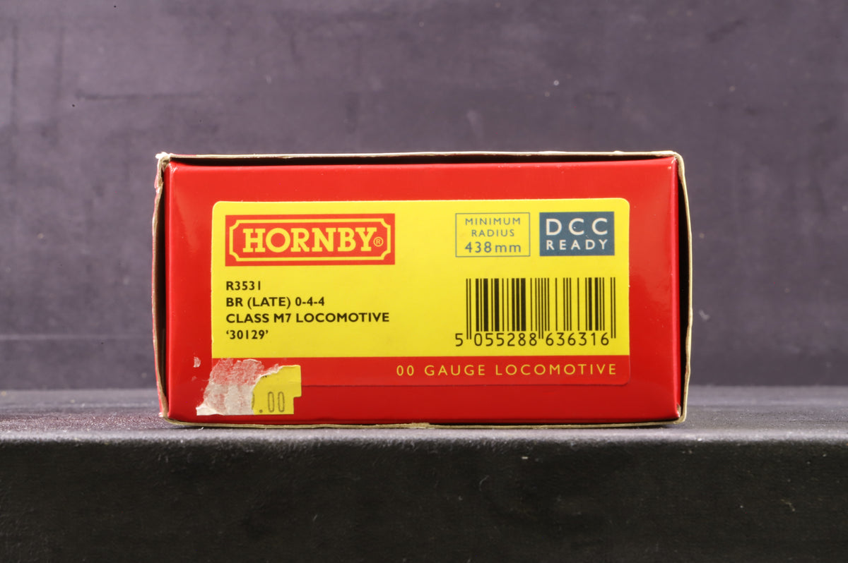 Hornby OO R3531 Class M7 &#39;30129&#39; BR Lined Black L/C
