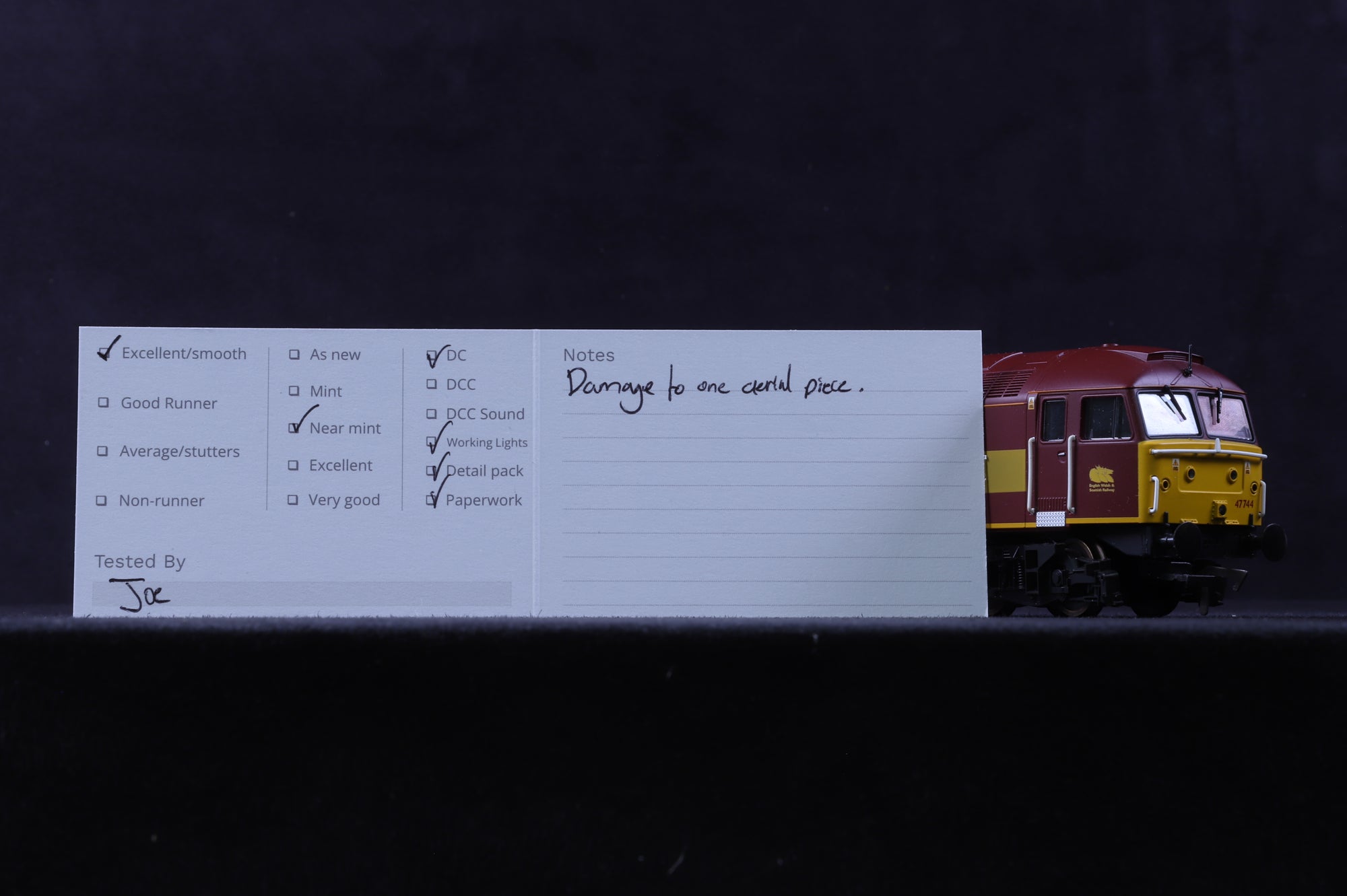 Heljan OO 4650 Class 47 47744 in EWS Livery