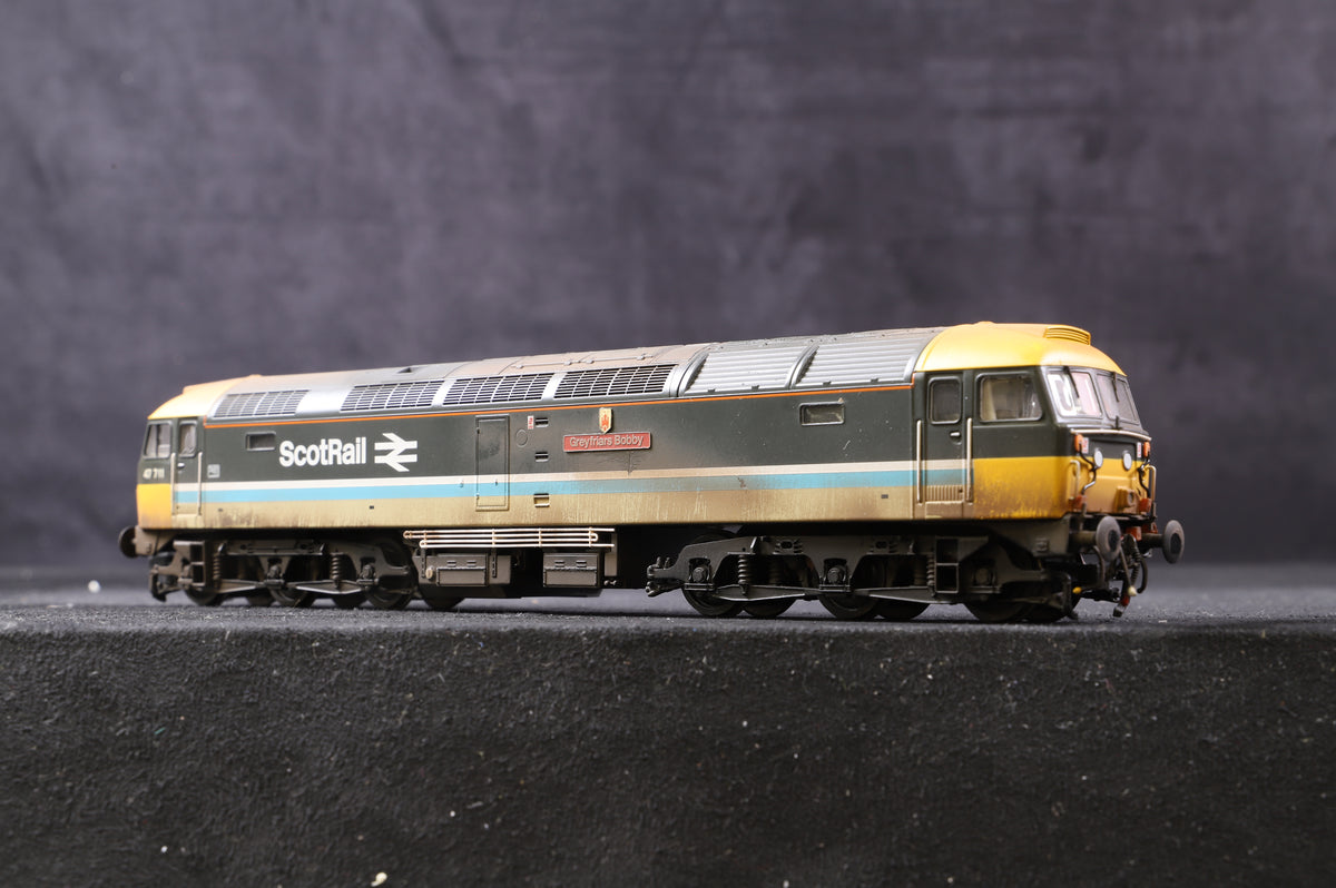 Bachmann OO 31-653Y Class 47/7 &#39;47711&#39; &#39;Greyfriars Bobby&#39; BR Scotrail, Weathered &amp; Renumbered