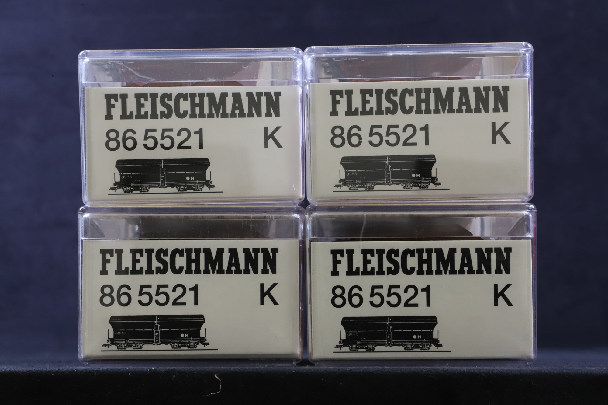 Fleischmann HO 86 5521 Rake Of 4 Hopper Wagons