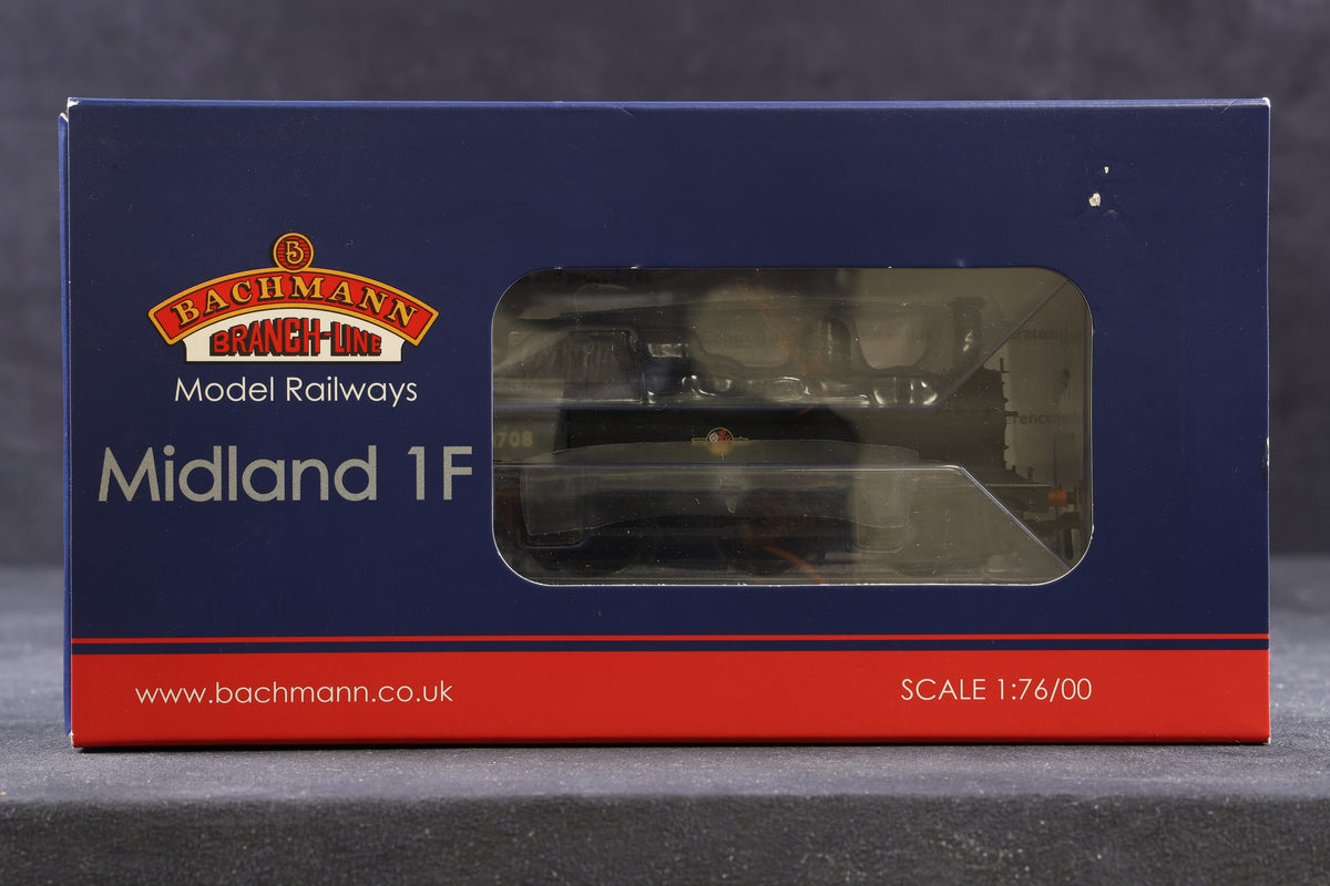 Bachmann OO 31-432 Midland Class 1F &#39;41708&#39; BR Black Late Crest