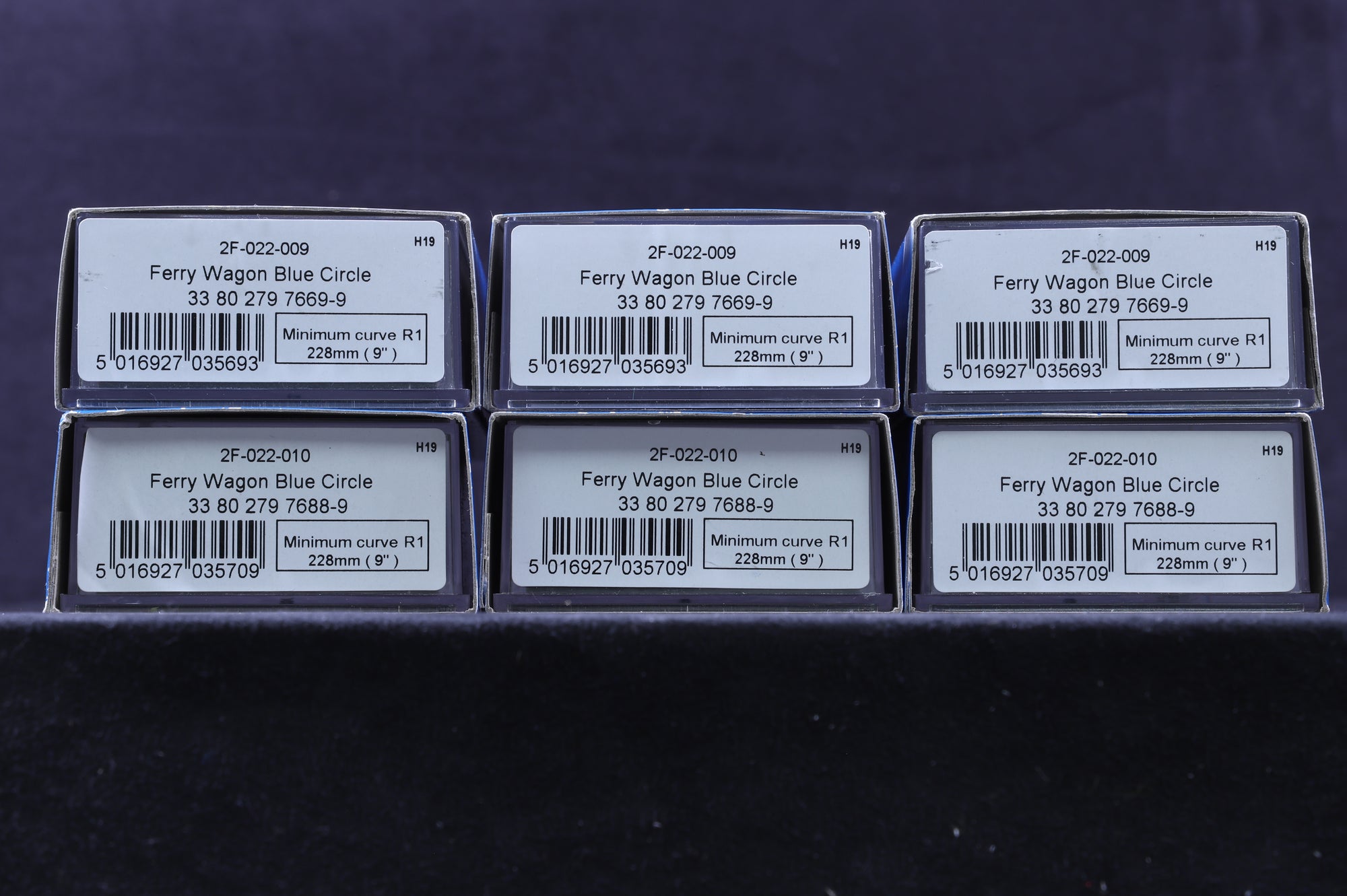 Dapol N 2F-022009/10 Rake Of 6 Blue Circle Ferry Wagons