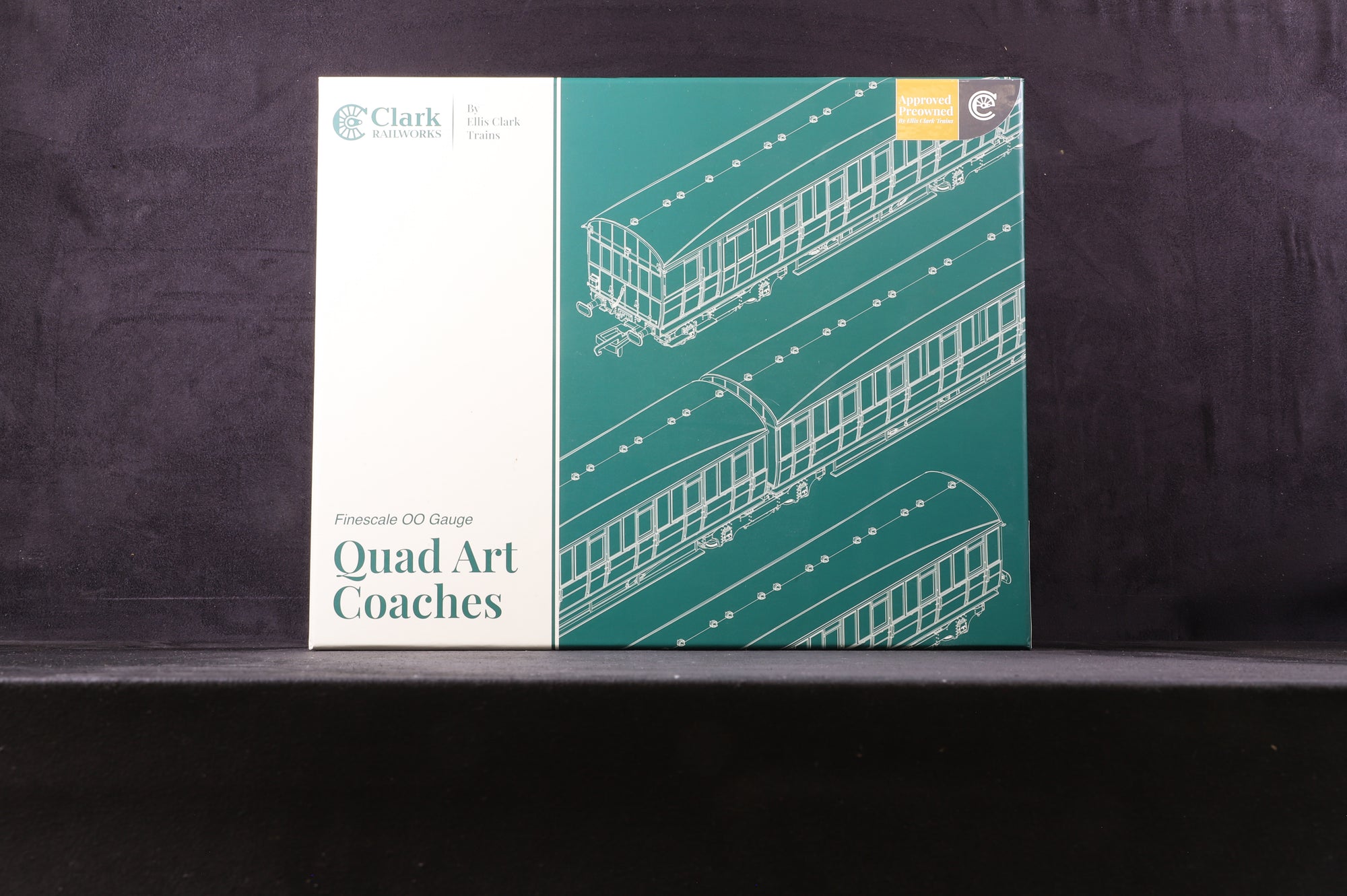 Clark Railworks OO C20032A Quad Art Set No. 84A BR Crimson
