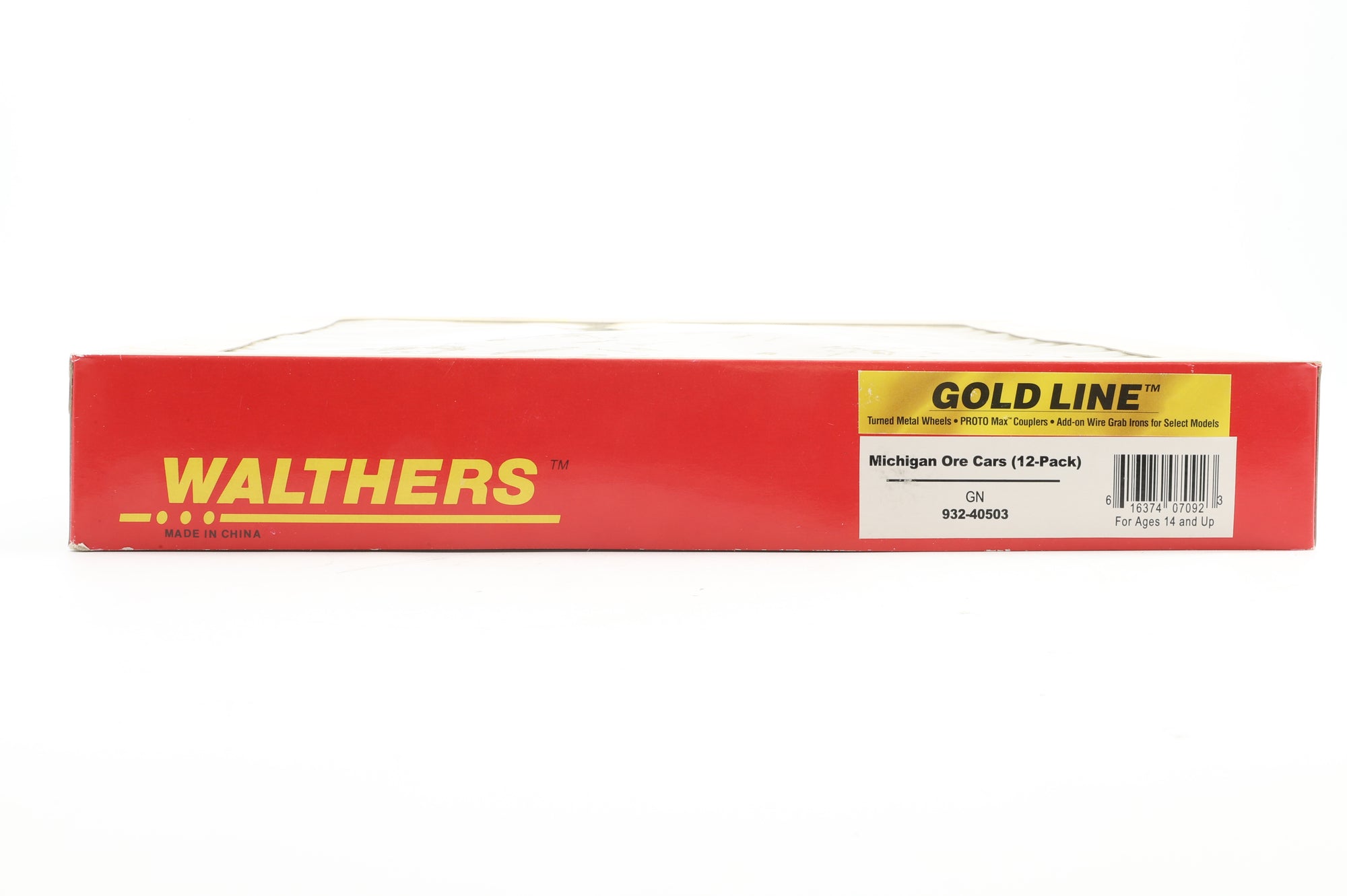 Walthers HO 932-40503 12-Pack of Michigan Ore Cars in GN/LS&I Brown - Pro-Customised/Weathered