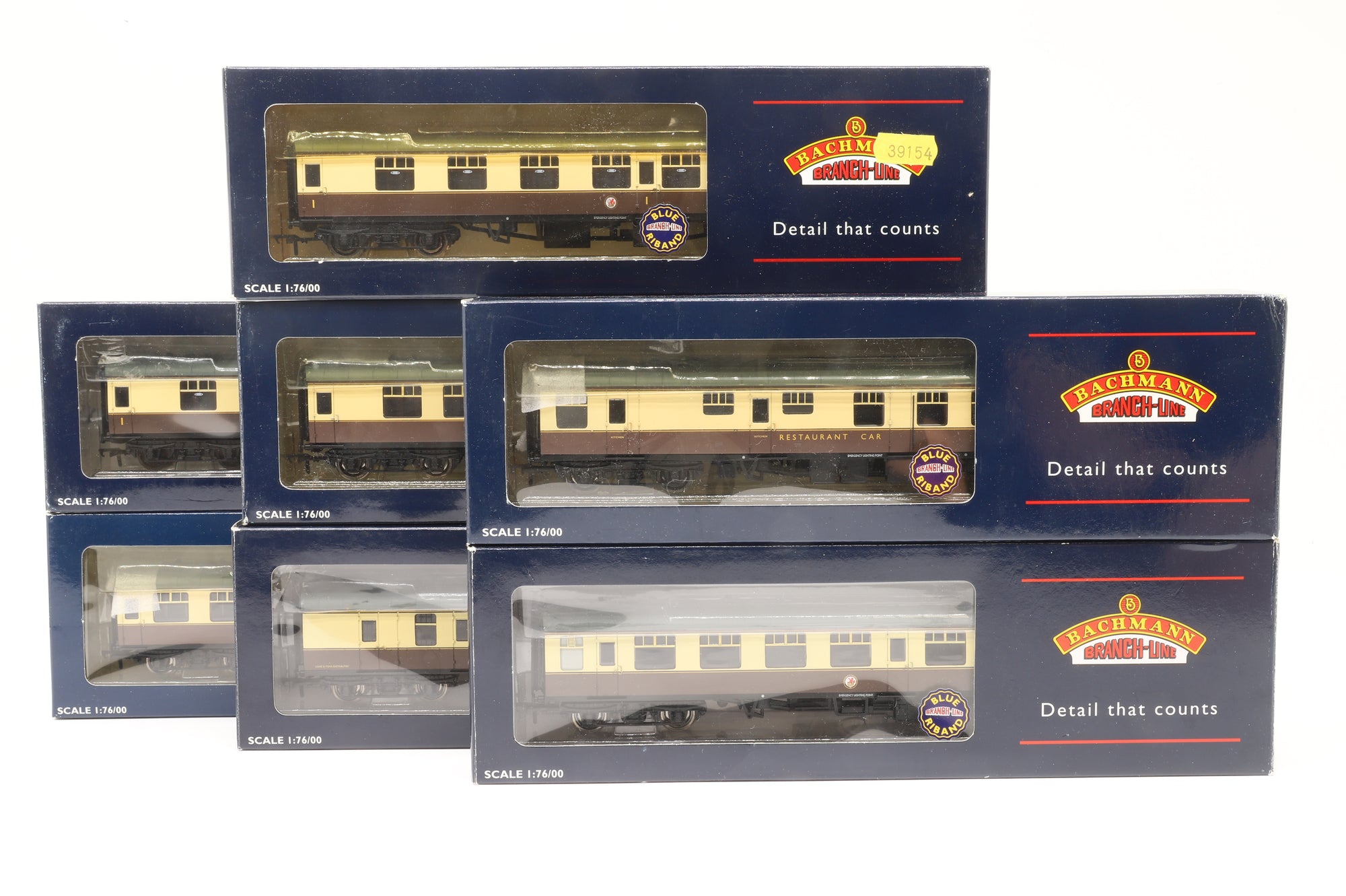 Bachmann OO Rake of 7 Mk1s in BR(W) Choc/Cream
