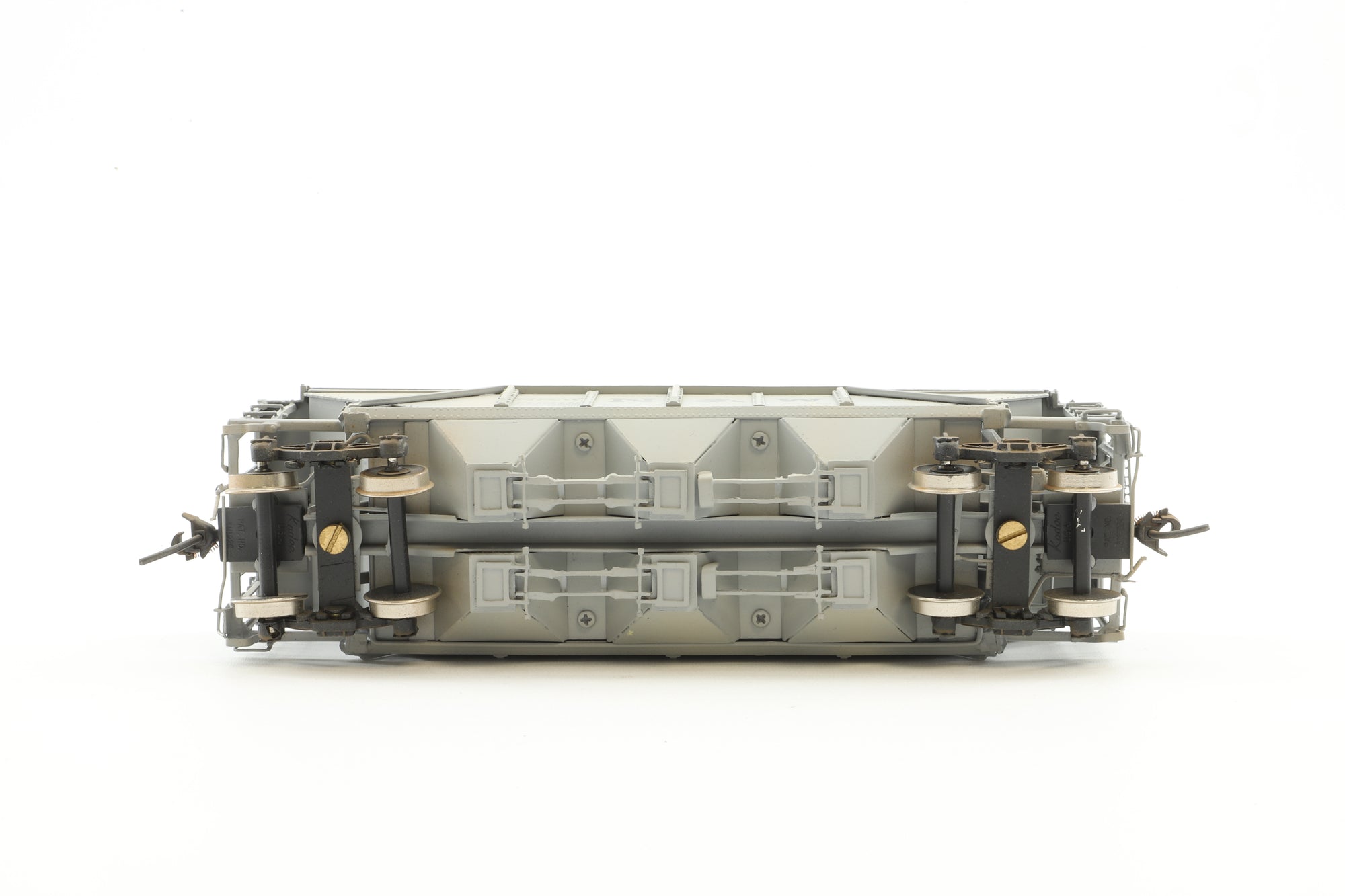 Precision Scale Co. HO Brass 15892-1 AAR Class 70T Covered Hopper Car No. 70219 in N&W Grey - Weathered