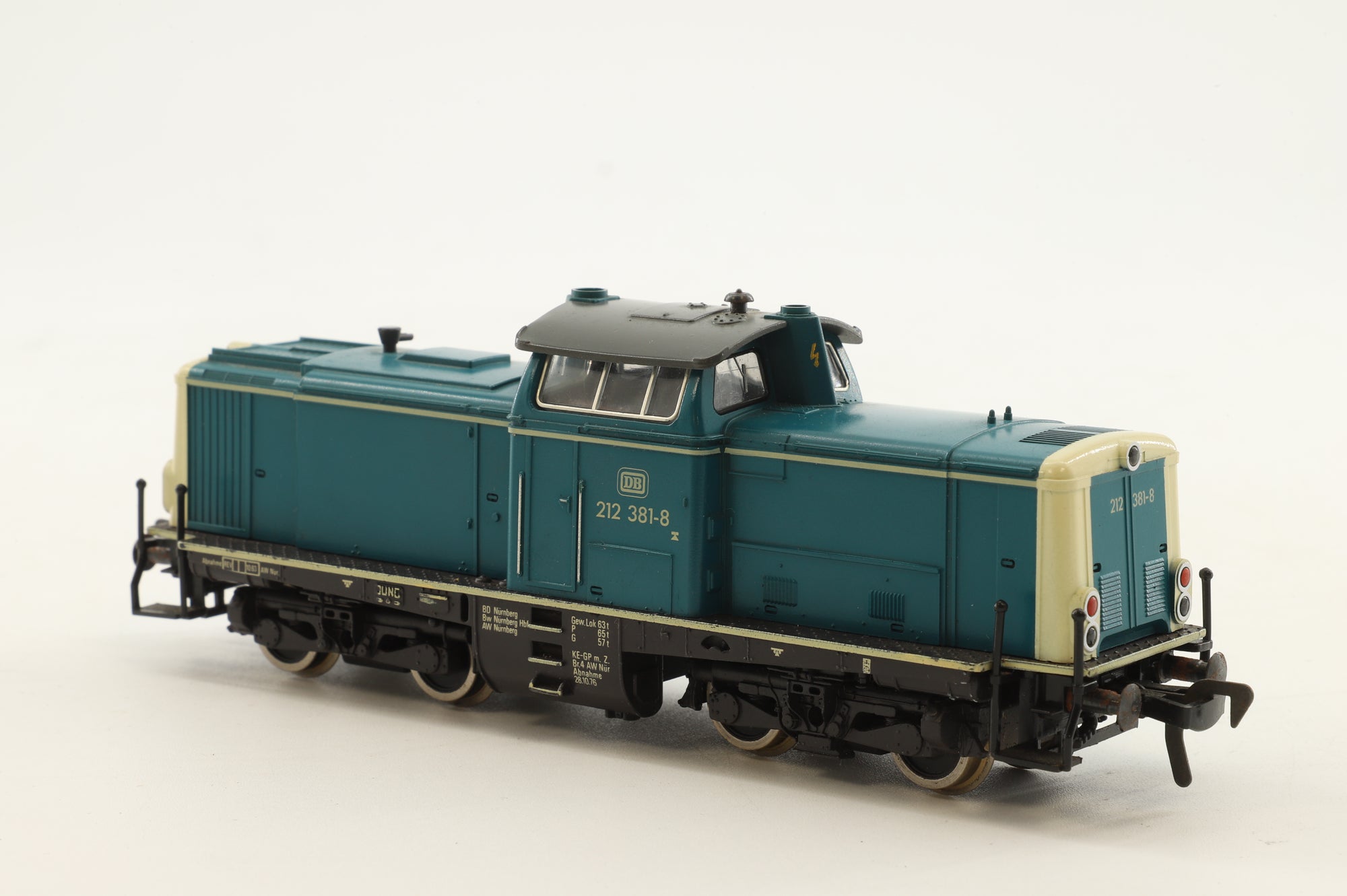 Fleischmann HO 4230 DB BR 212 Diesel Loco Blue 2/3 Rail - Clark