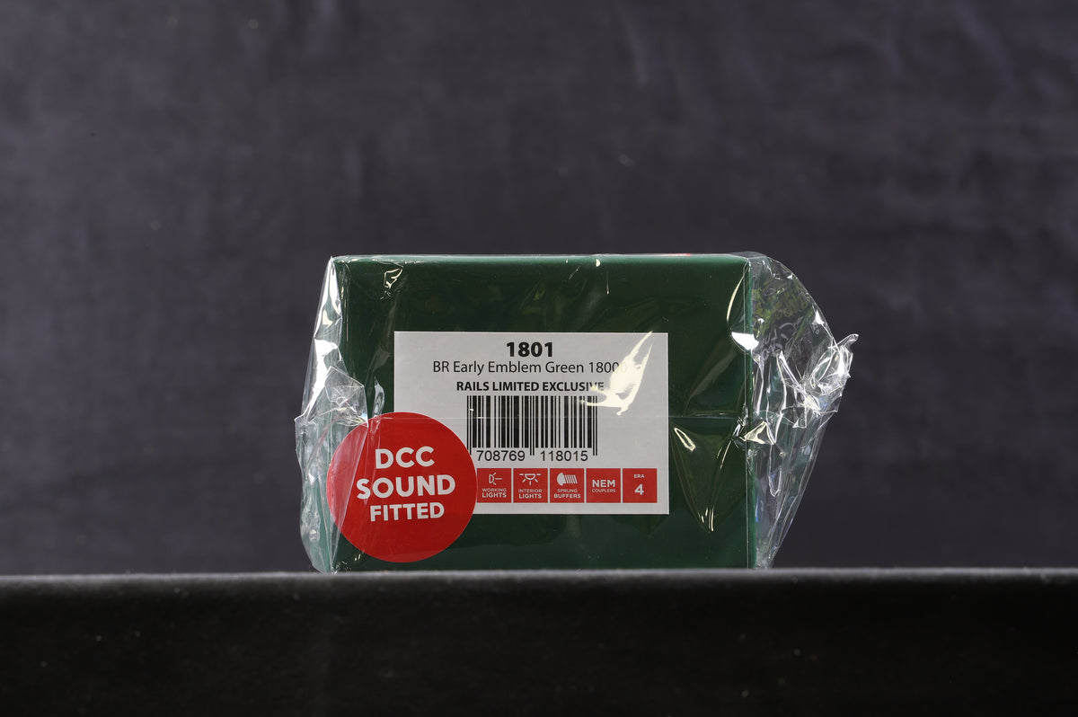 Rails/ Heljan OO 1801 BR Gas Turbine Prototype &#39;18000&#39; BR Green E/C, DCC Sound