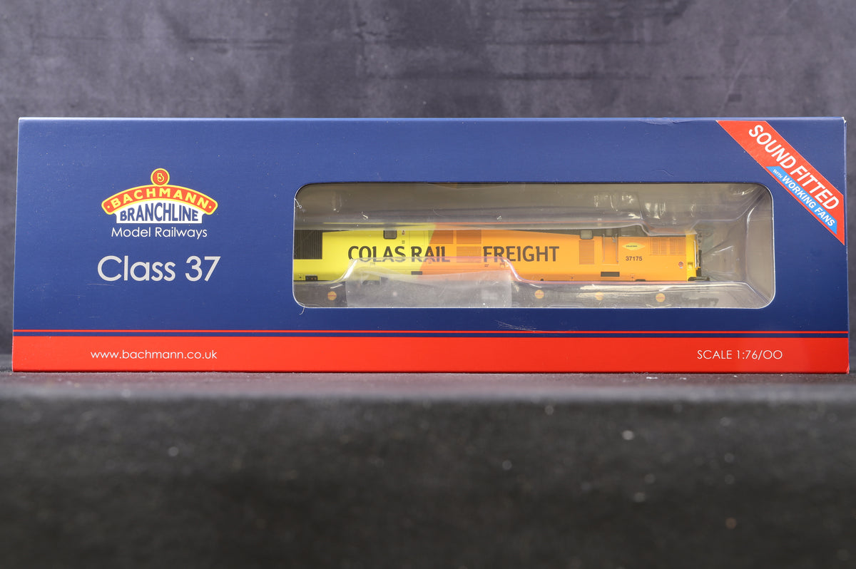 Bachmann OO 35-310SFX Class 37/0 &#39;37175&#39; Colas Railfreight DCC Sound With Working Fans