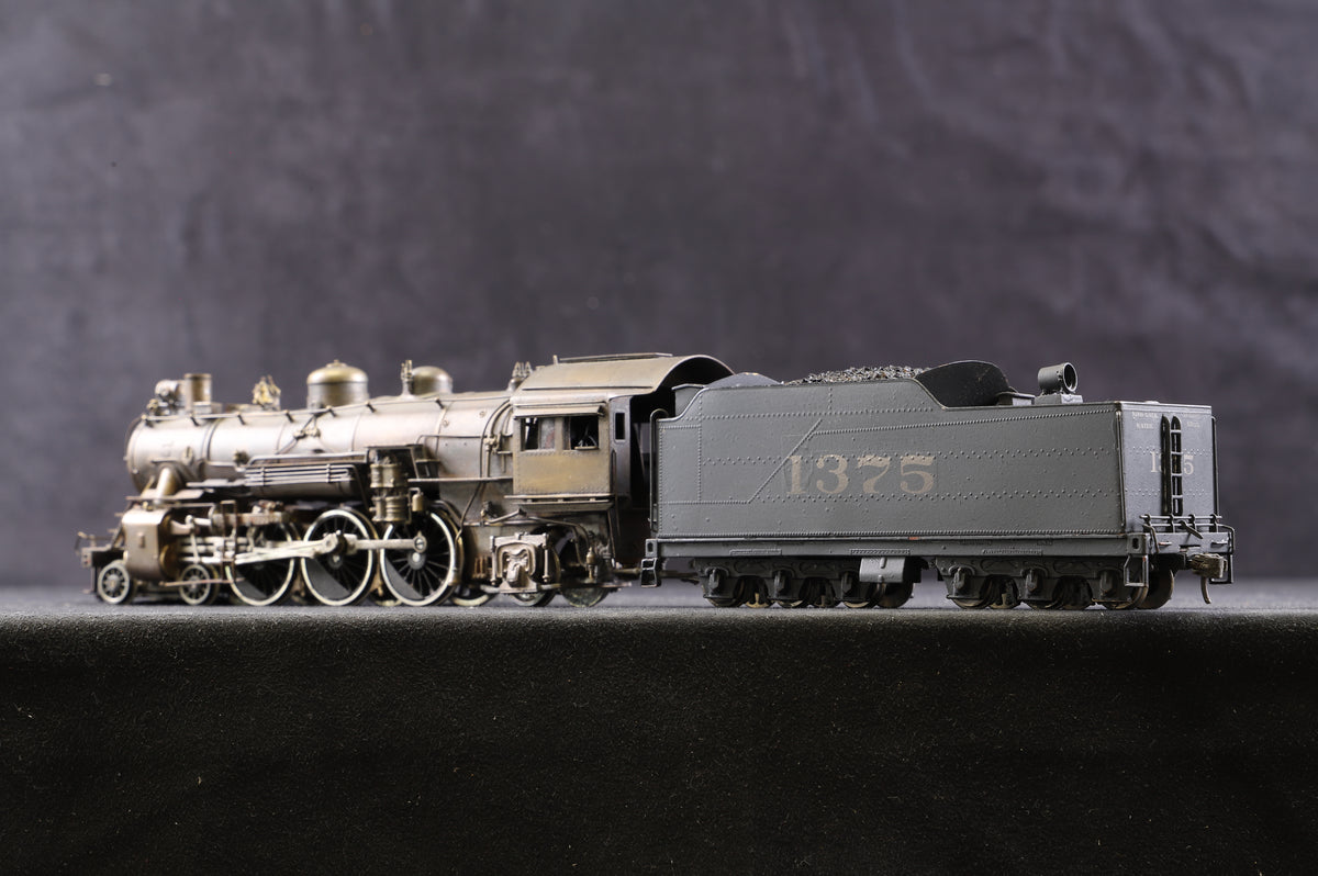 Pacific Fast Mail HO Brass P Pacific Atchison, Topeka &amp; Santa FE 4-6-2 &#39;1375&#39; Steam Locomotive