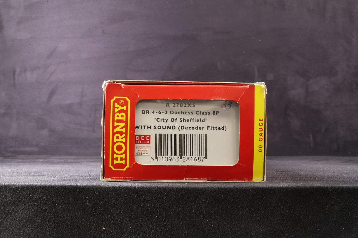 Hornby OO R2782XS BR 4-6-2 Duchess Class 8P &#39;City of Sheffield&#39;, DCC Sound