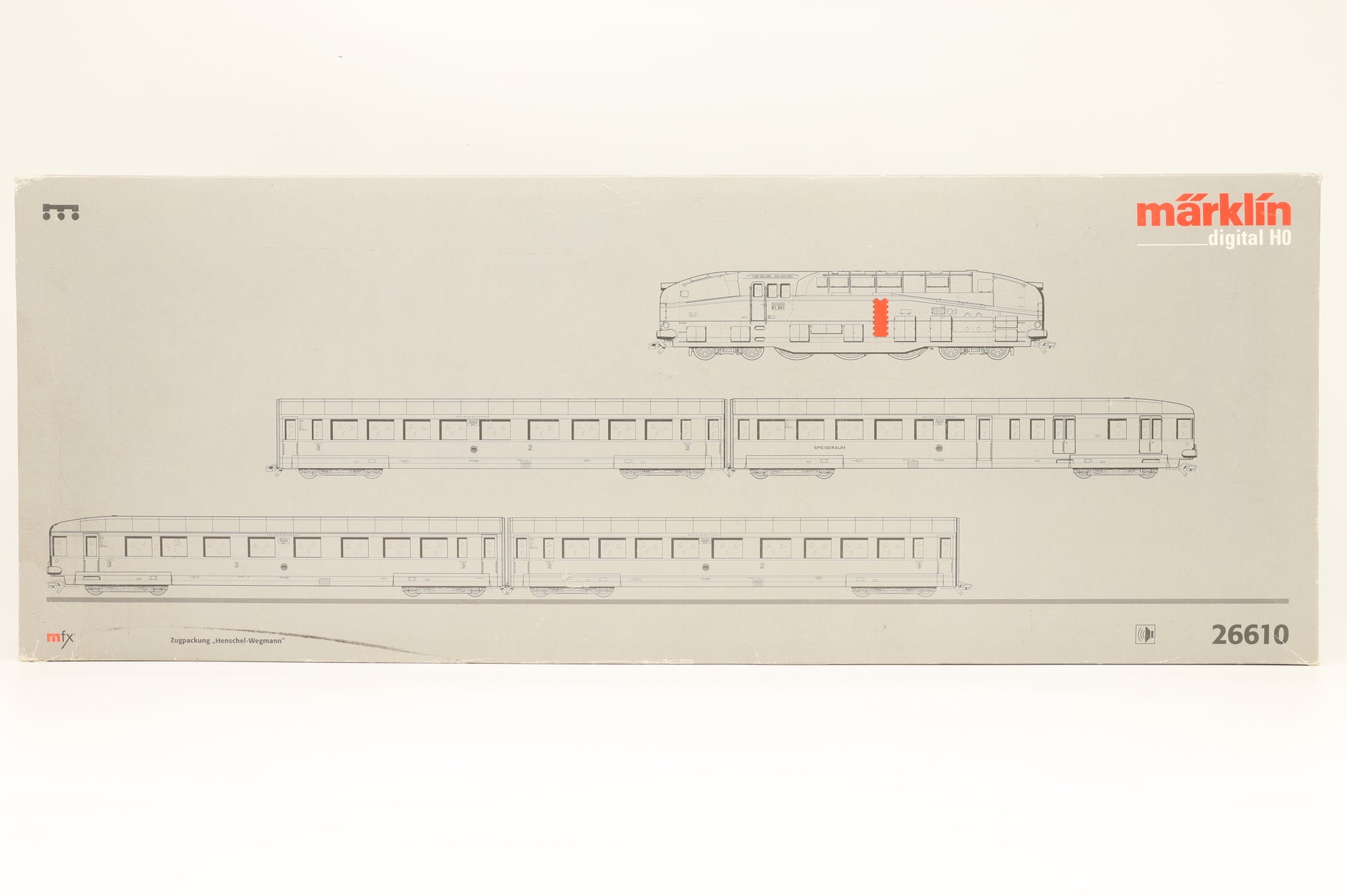 Marklin HO 26610 Henschel-Wegmann Train Set, 3-Rail, Digital Sound