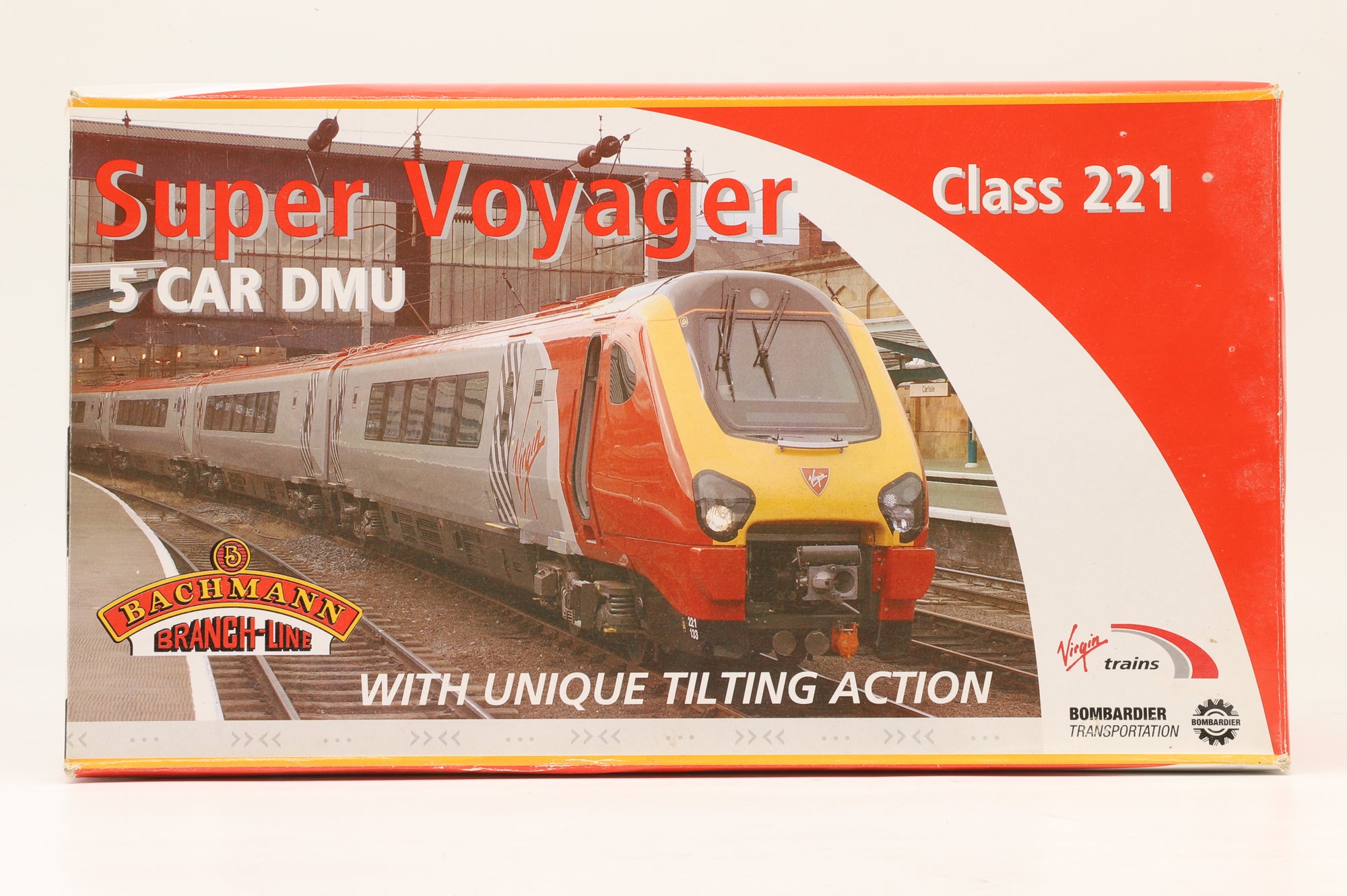 Bachmann OO 32-625 Class 221 Super Voyager 5-Car Unit 'Michael Palin' in Virgin Trains Livery