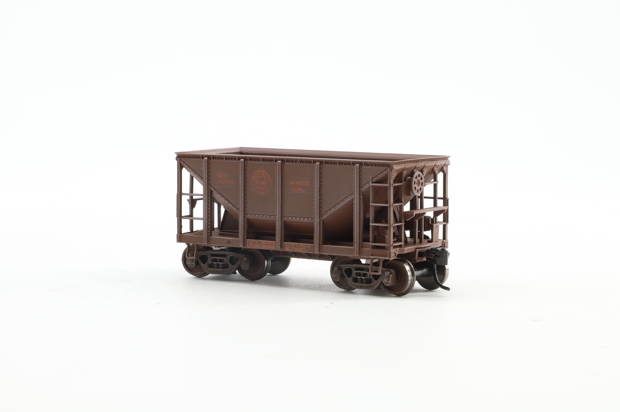 Walthers HO 932-40503 12-Pack of Michigan Ore Cars in GN/LS&I Brown - Pro-Customised/Weathered