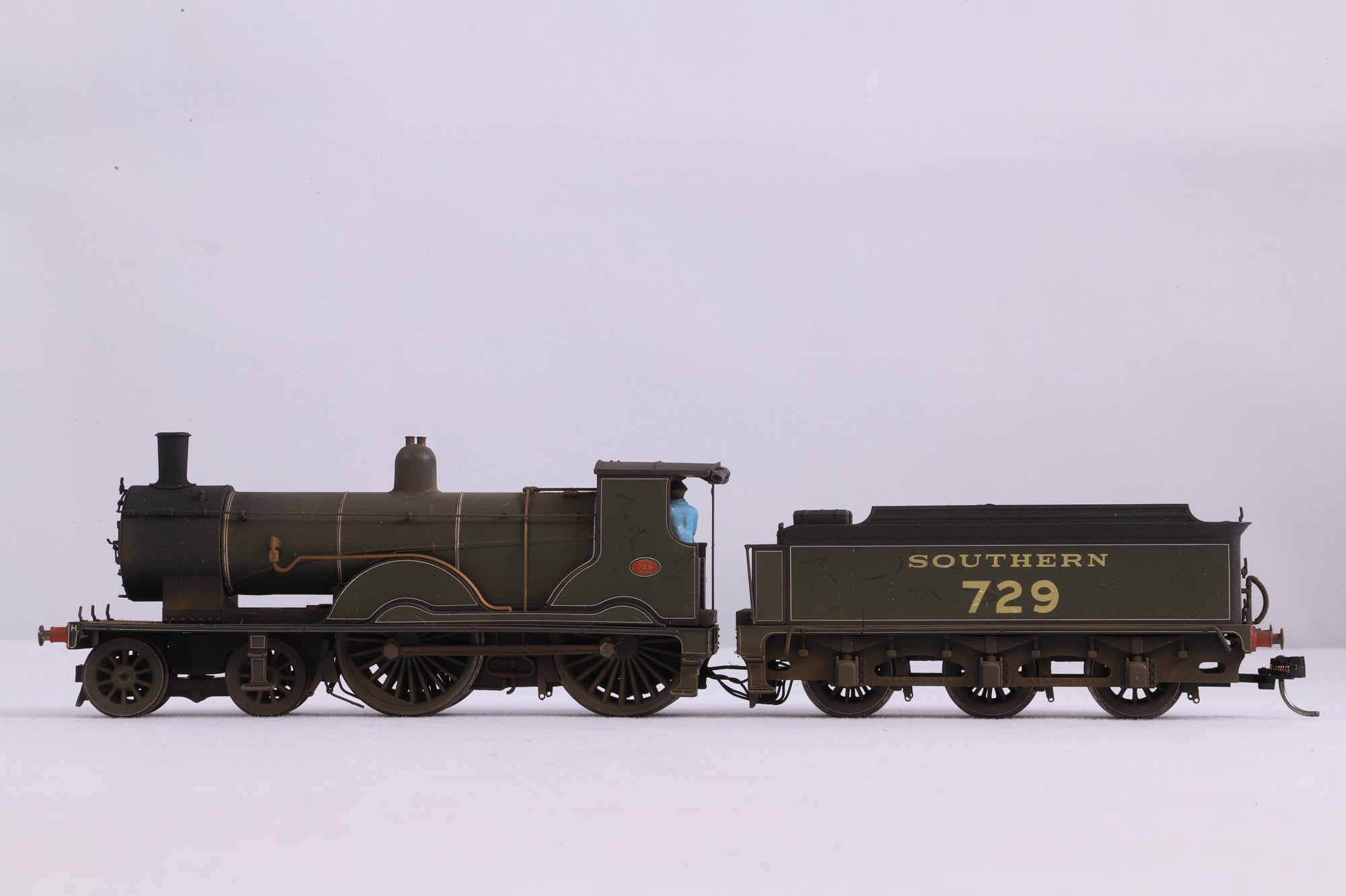 Hornby OO R2711 Class T9 No.729 in Lined SR Green - TMC Weathered & DCC Sound