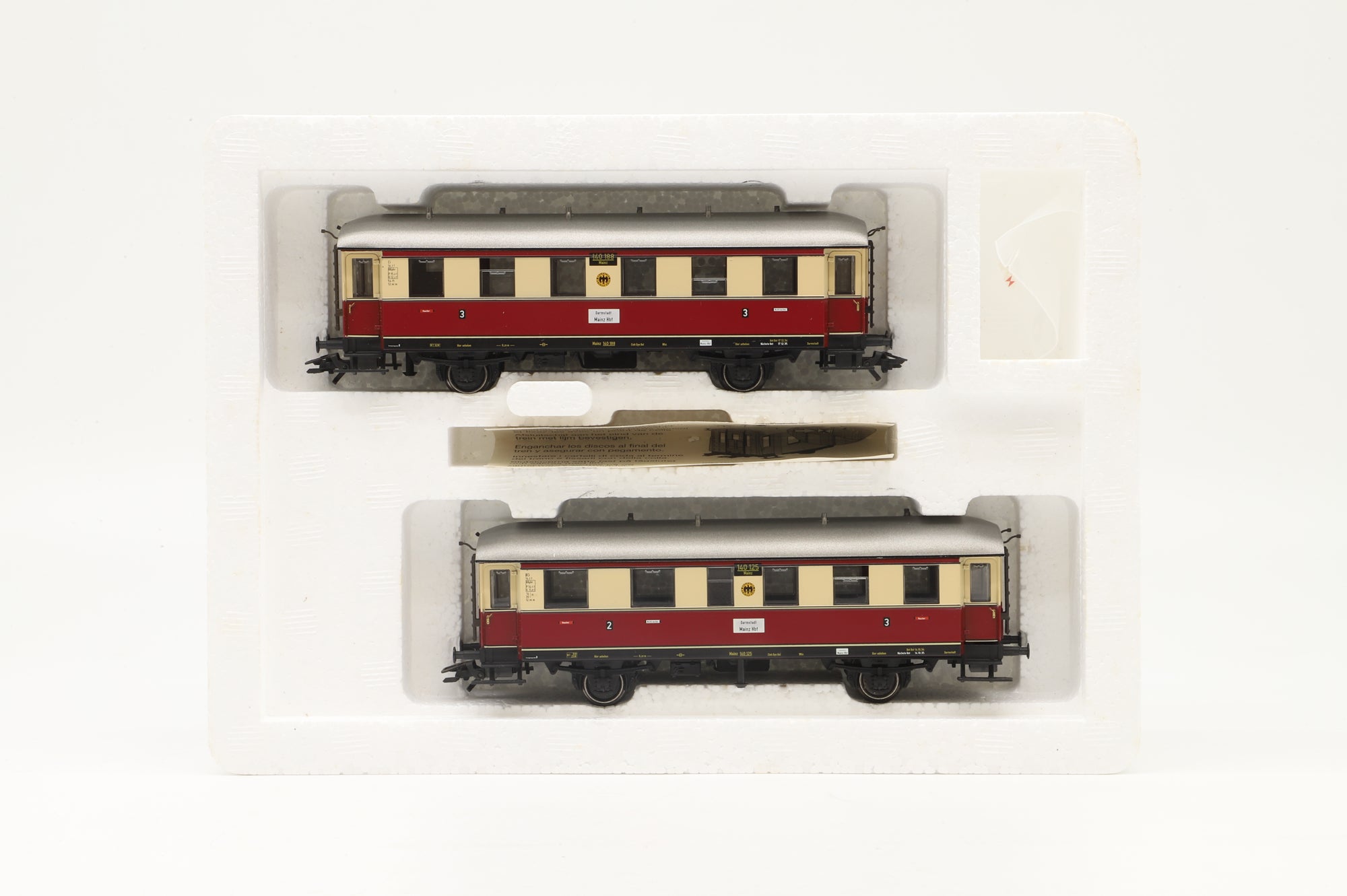 Marklin HO 43352 2 Trailer Cars For DRG Powered Railcar