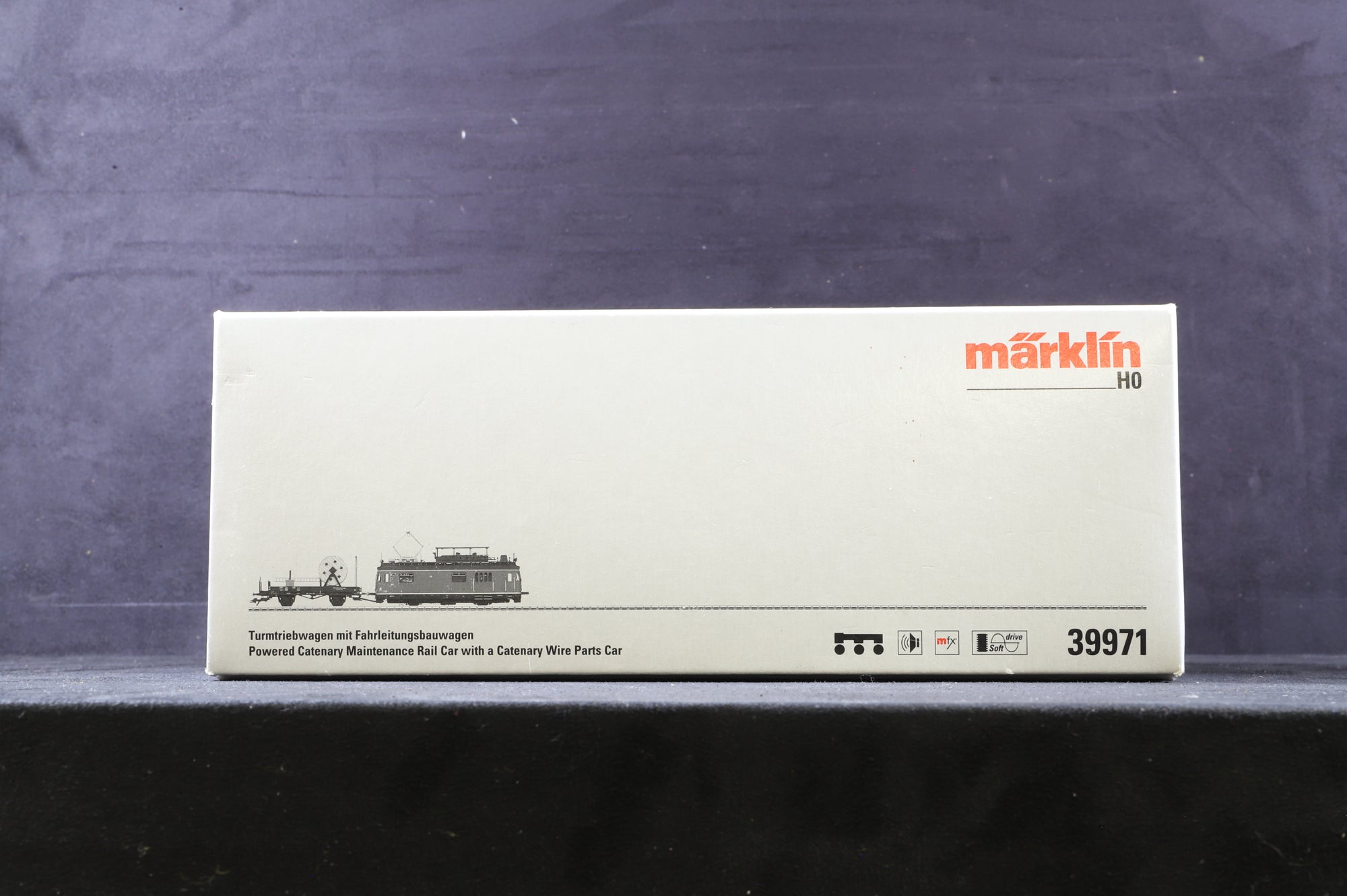 Marklin HO 39971 Powered Catenary Maintenance Rail Car MFX Sound