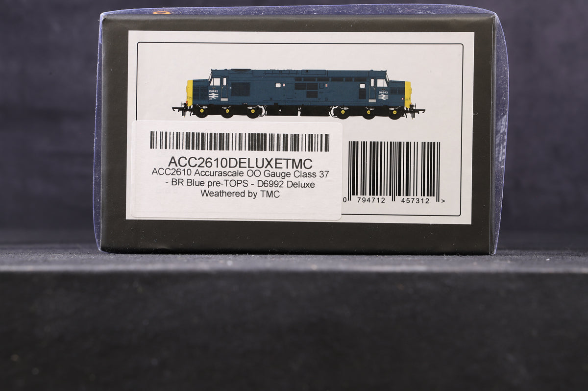 Accurascale OO ACC2610 Class 37 &#39;D6992&#39; BR Blue TMC Weathered