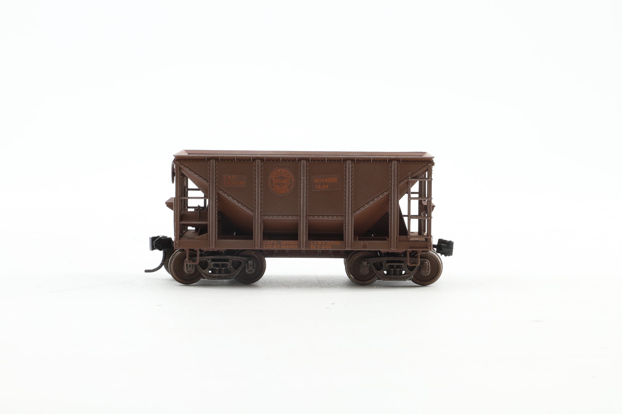 Walthers HO 932-40503 12-Pack of Michigan Ore Cars in GN/LS&I Brown - Pro-Customised/Weathered