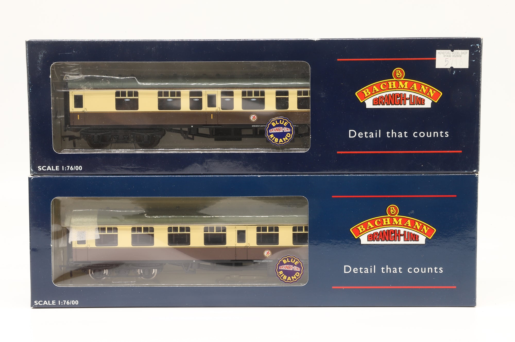 Bachmann OO Rake of 7 Mk1s in BR(W) Choc/Cream